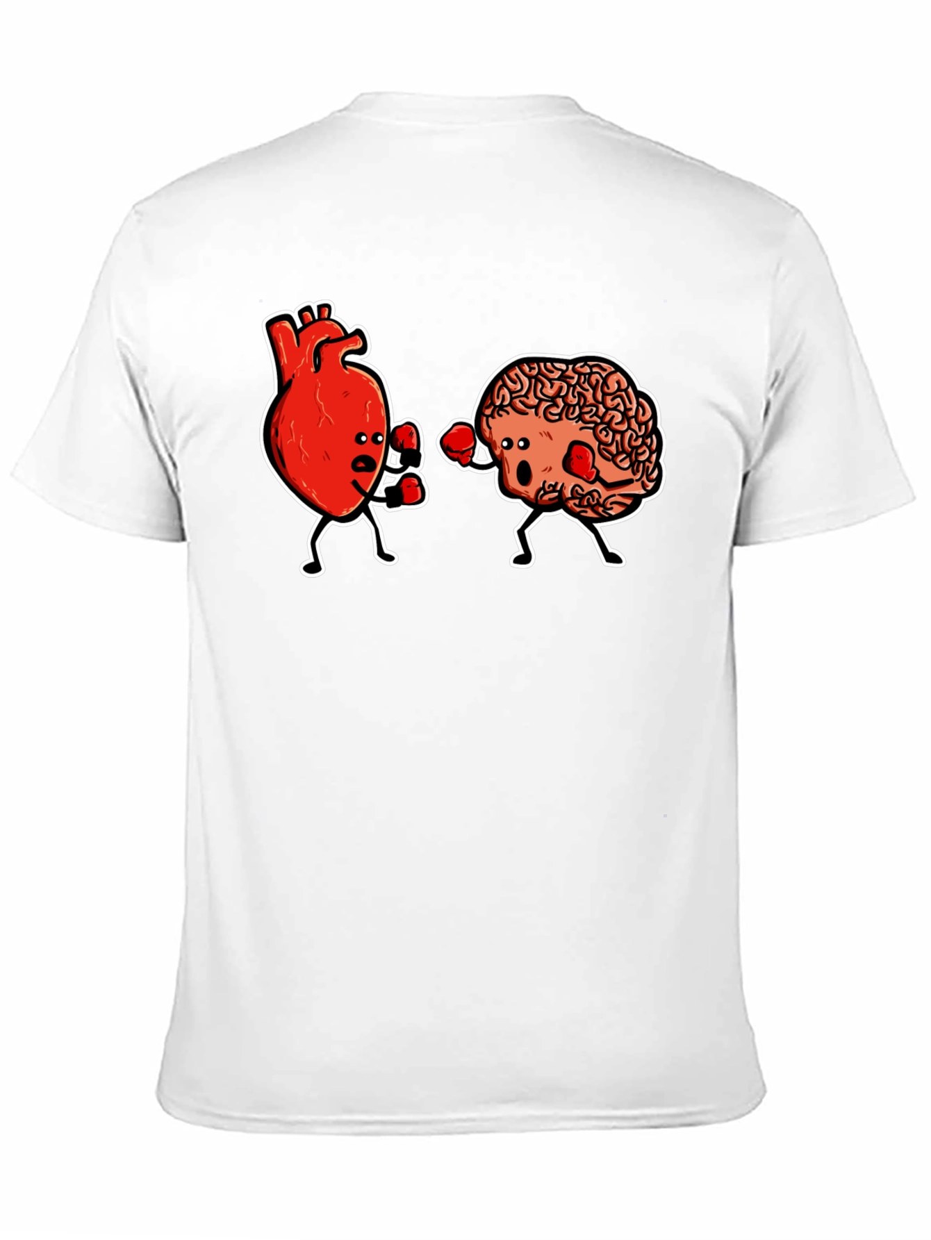 Brain vs Heart Boxing Match Graphic Tee