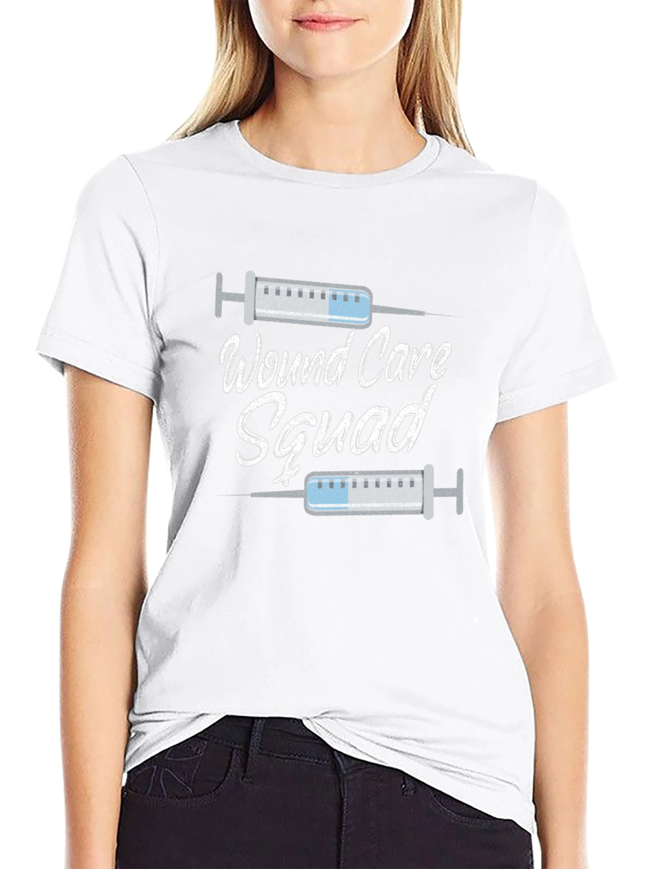 Wound Care Squad Tee - Black Medical T-Shirt