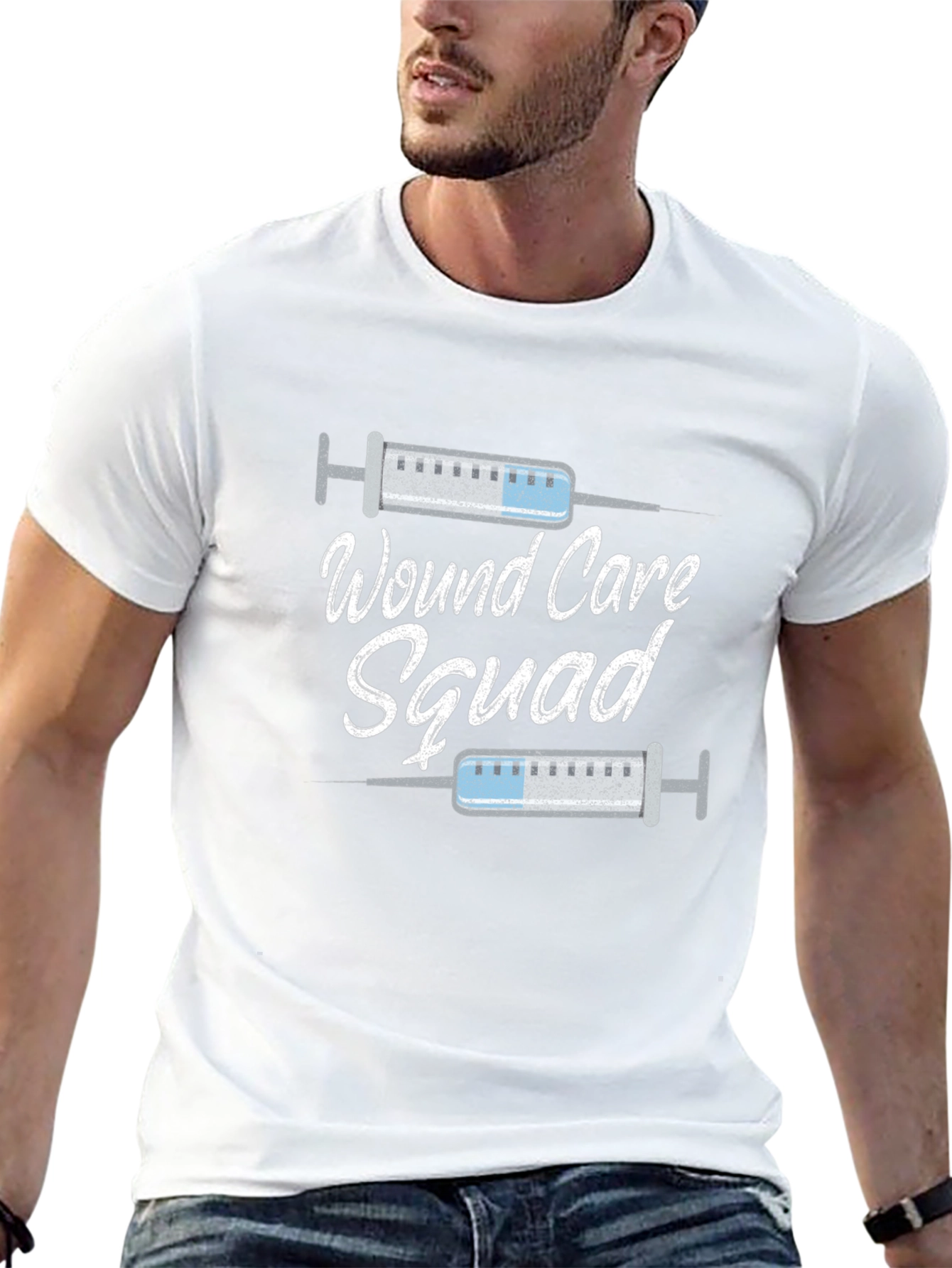 Wound Care Squad Tee - Black Medical T-Shirt