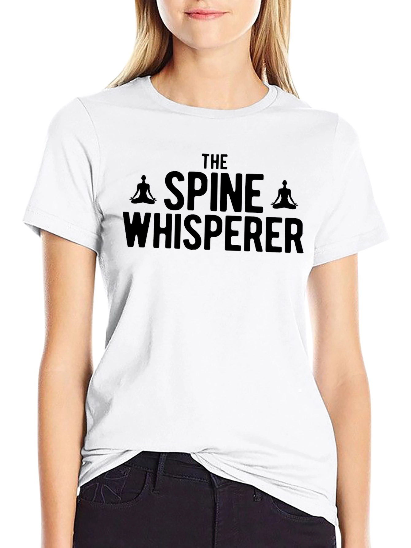 The Spine Whisperer Black Graphic T-Shirt