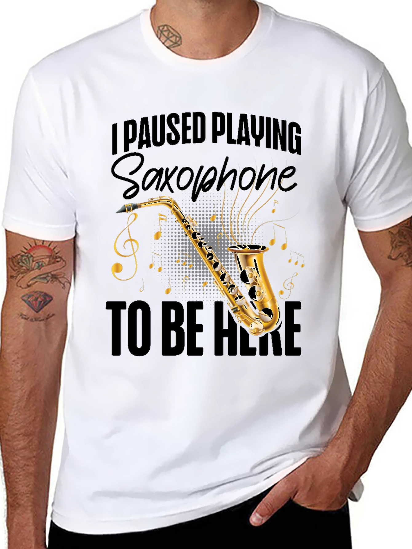 Saxophone Player T-Shirt - Music Lover Tee