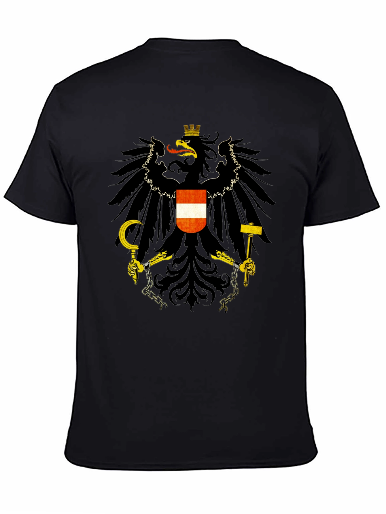 Austrian Eagle Crest Black T-Shirt