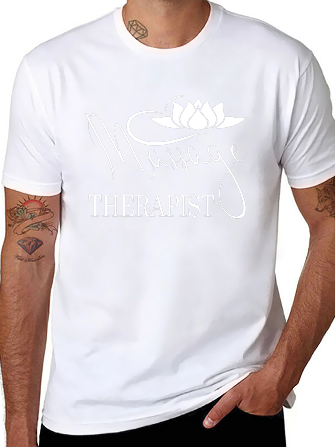 Massage Therapist Graphic Tee - Black