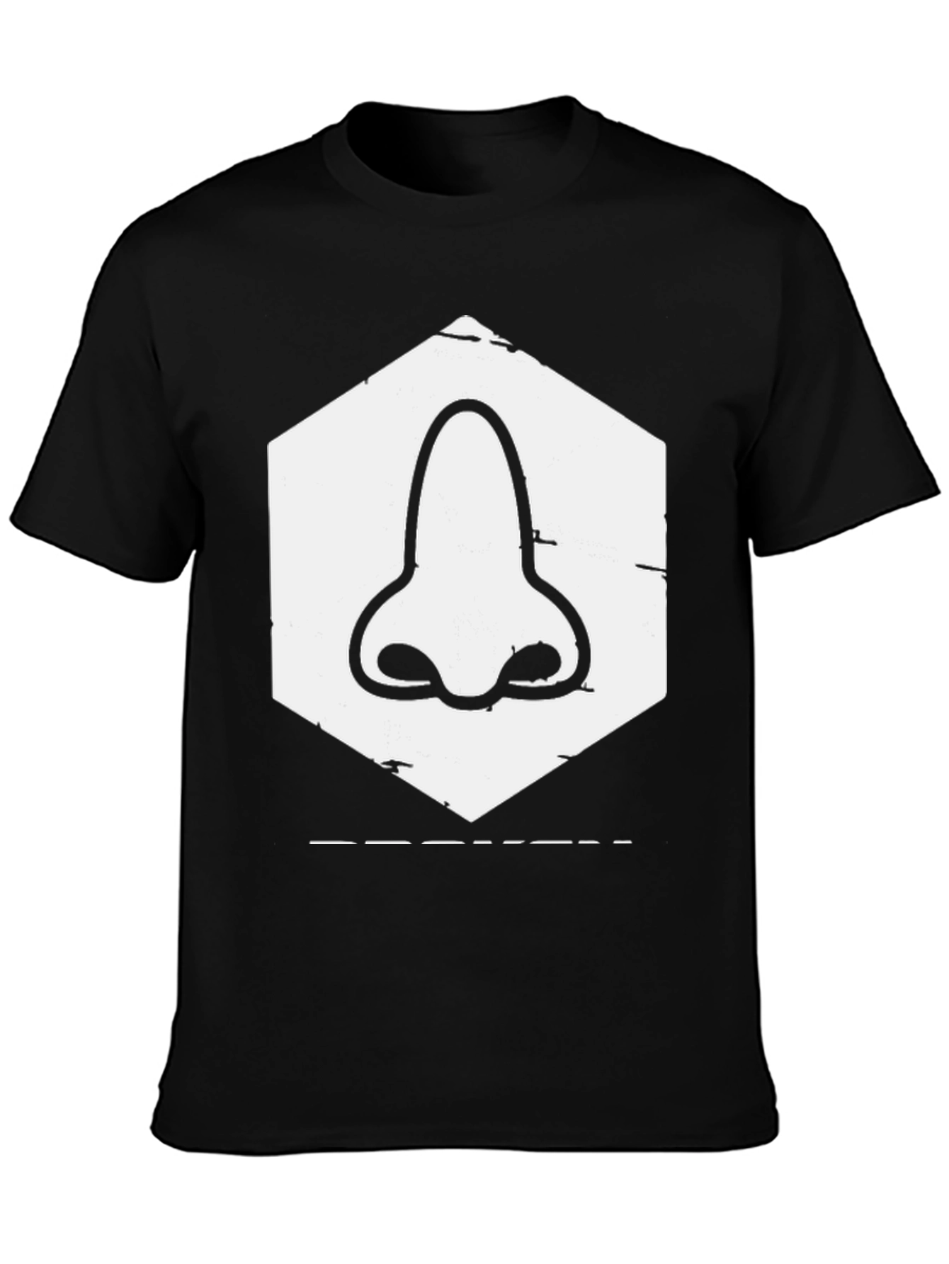 Nose Graphic Tee - Black Casual T-Shirt