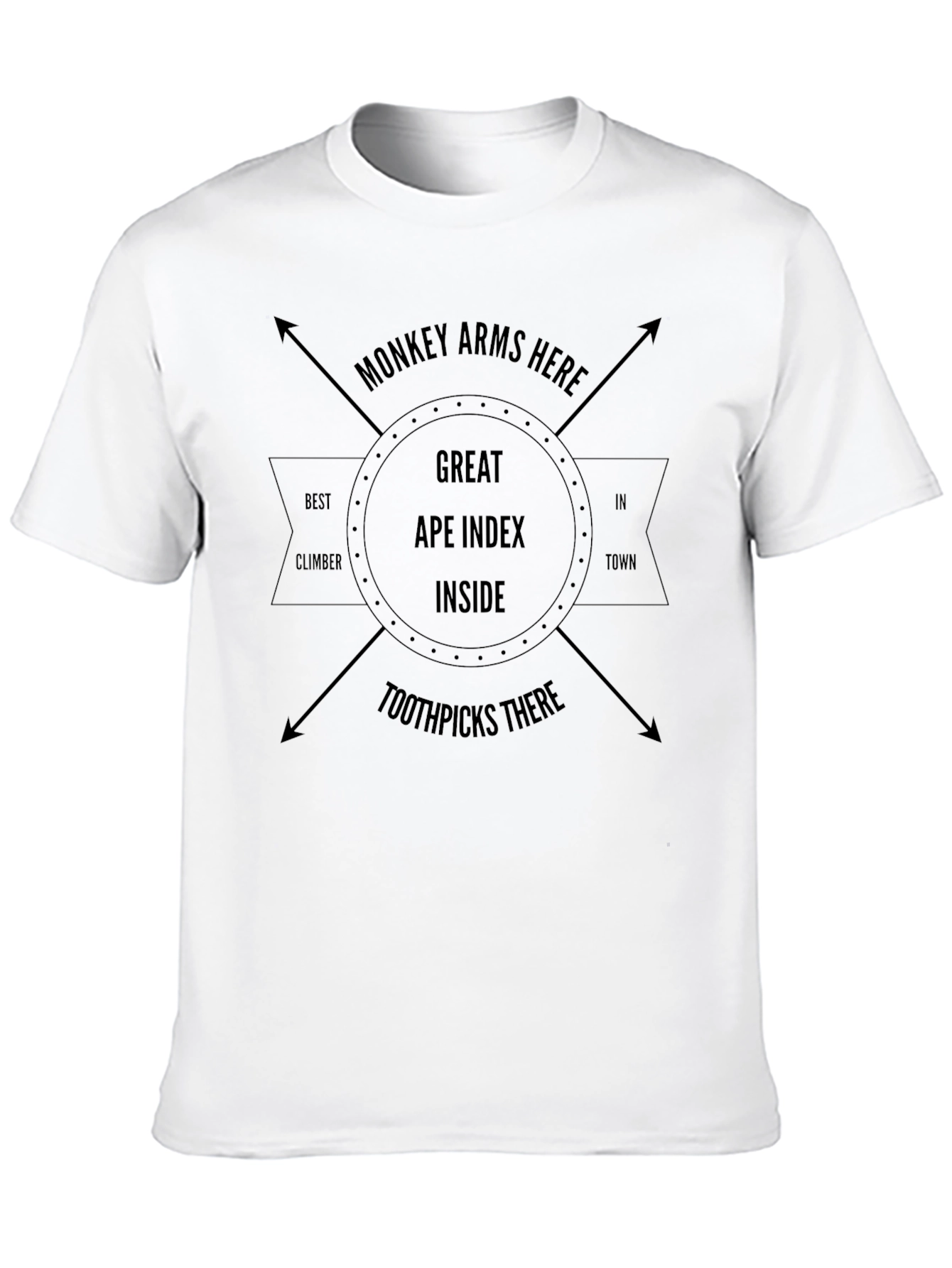Great Ape Index Inside Black Graphic T-Shirt
