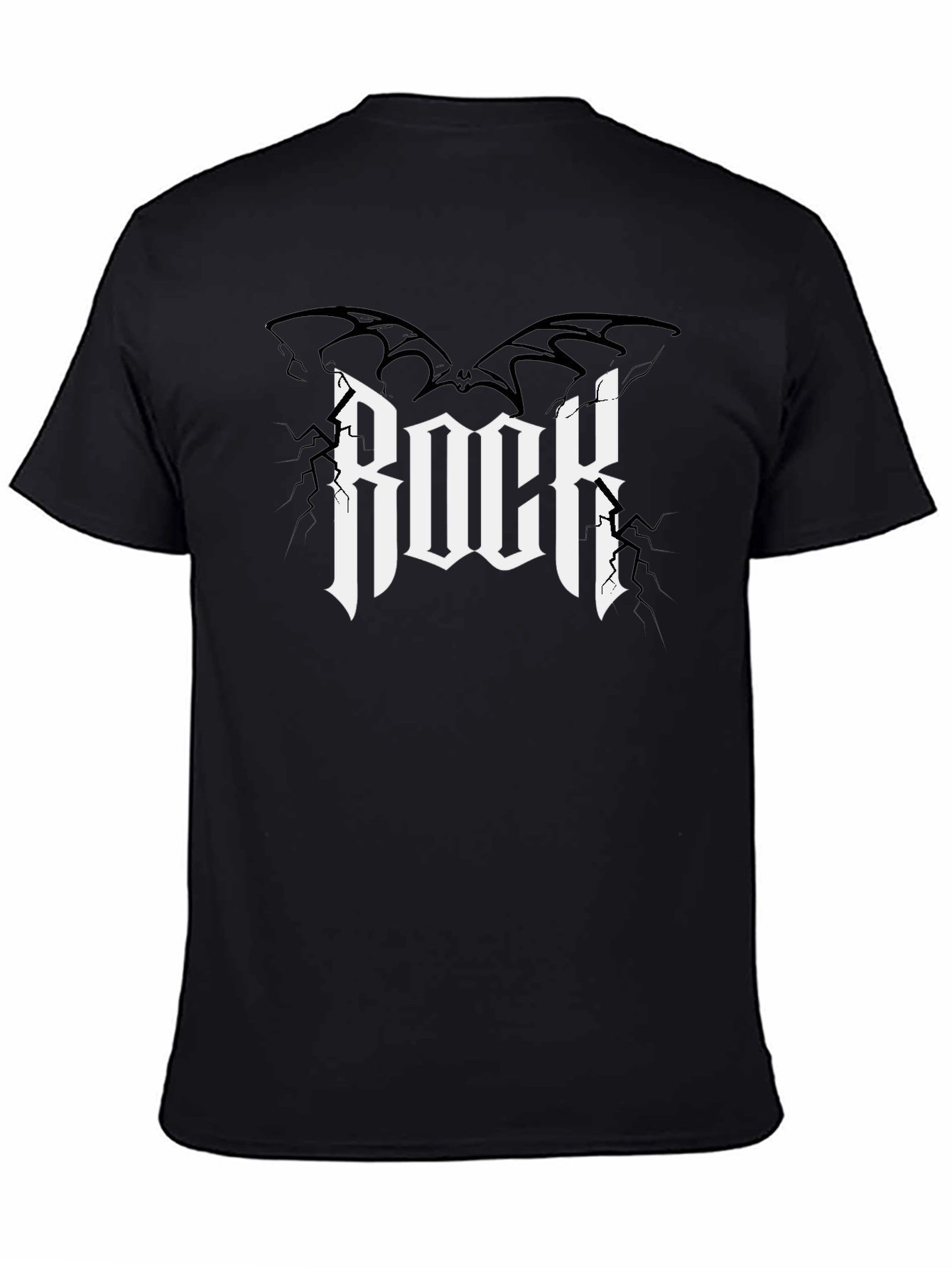 Rock Graphic Tee - Bat Wings