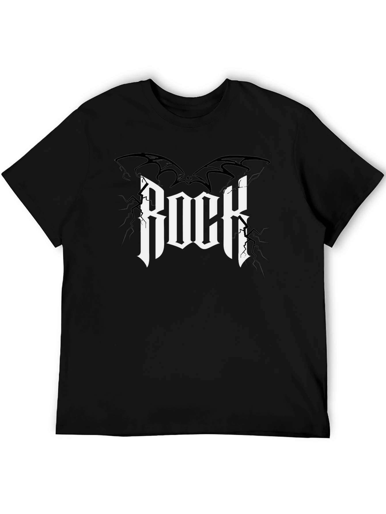 Rock Graphic Tee - Bat Wings