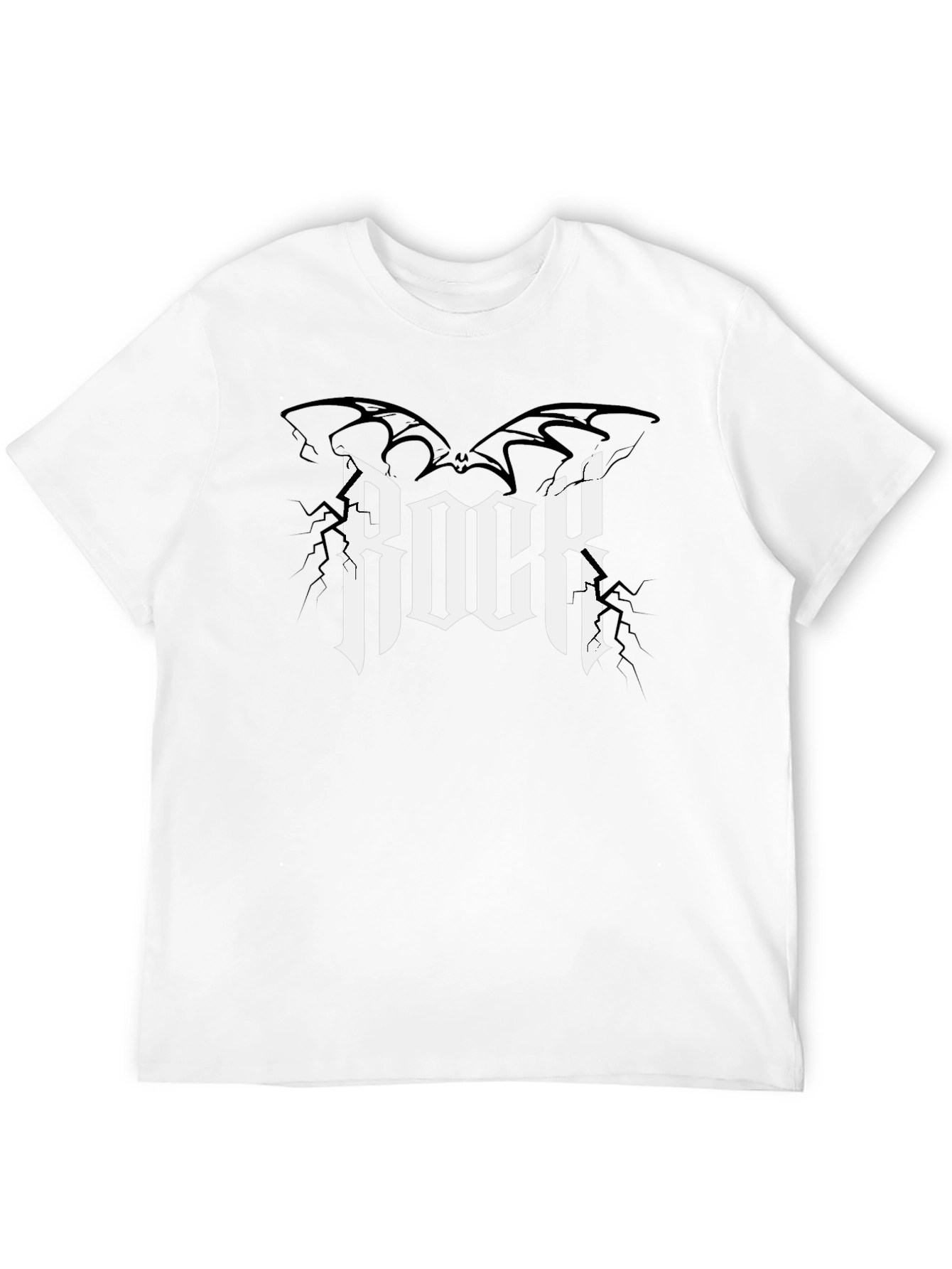 Rock Graphic Tee - Bat Wings