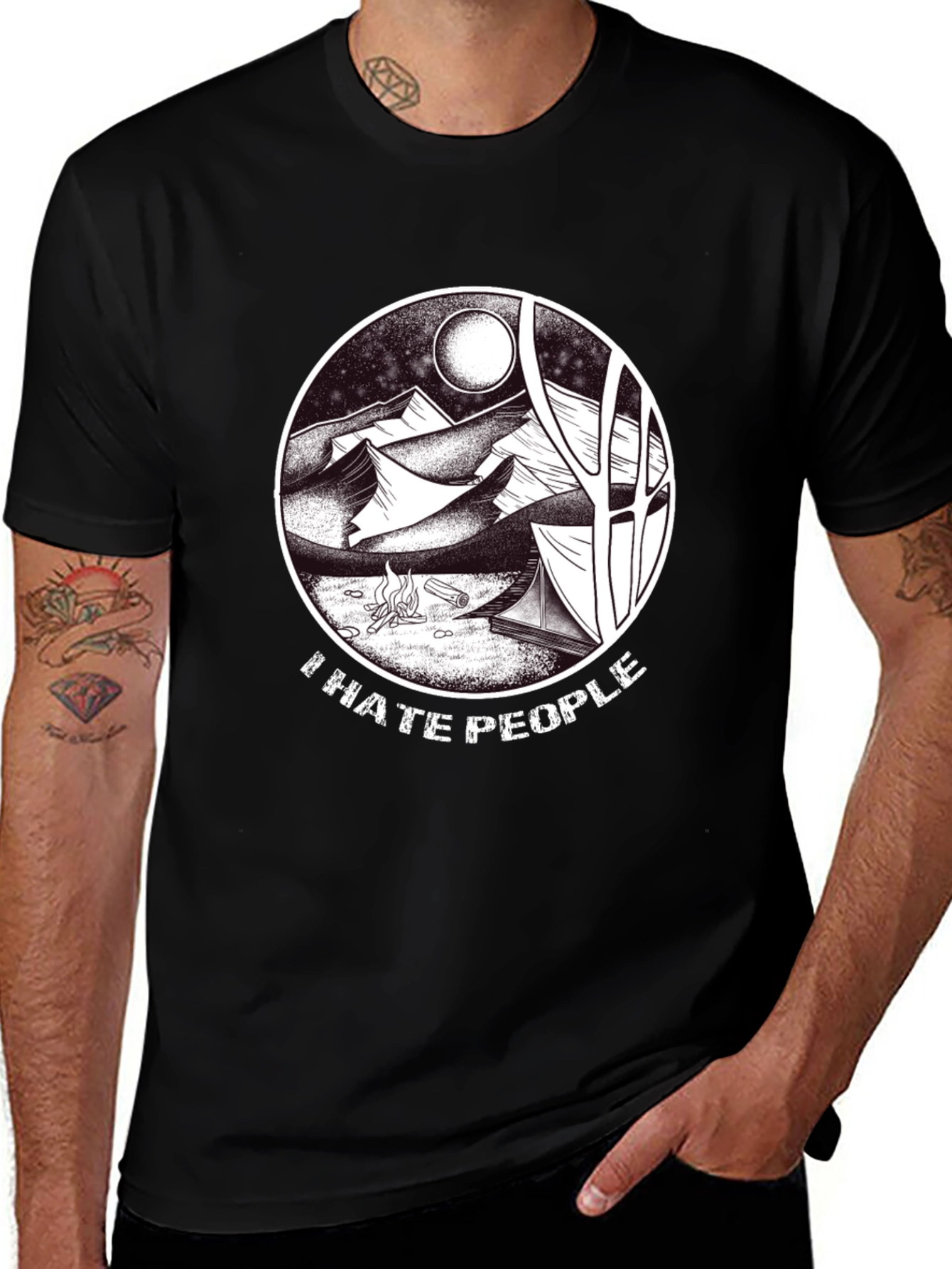 I Hate People Camping T-Shirt - Nature Lovers Tee