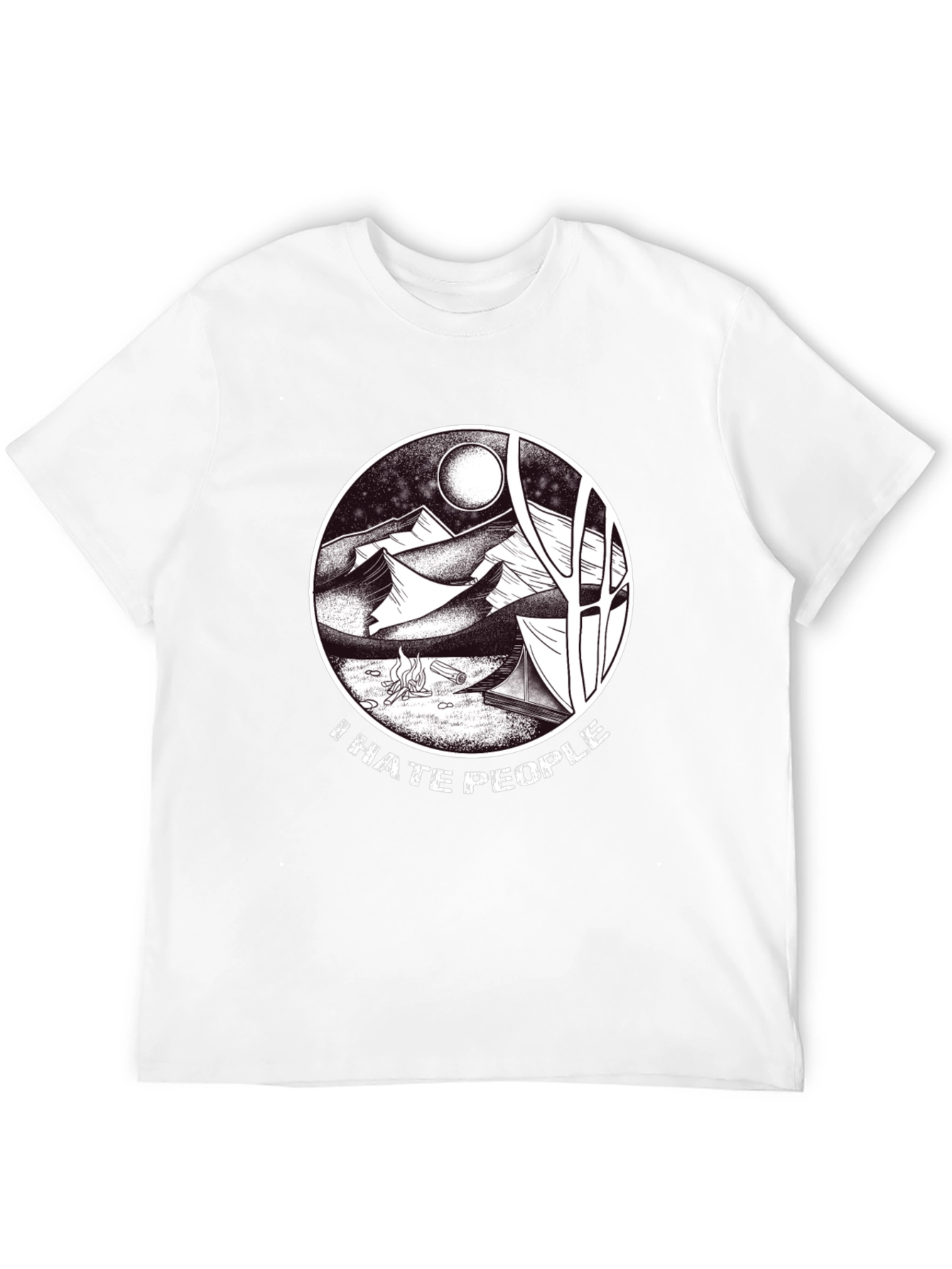 I Hate People Camping T-Shirt - Nature Lovers Tee