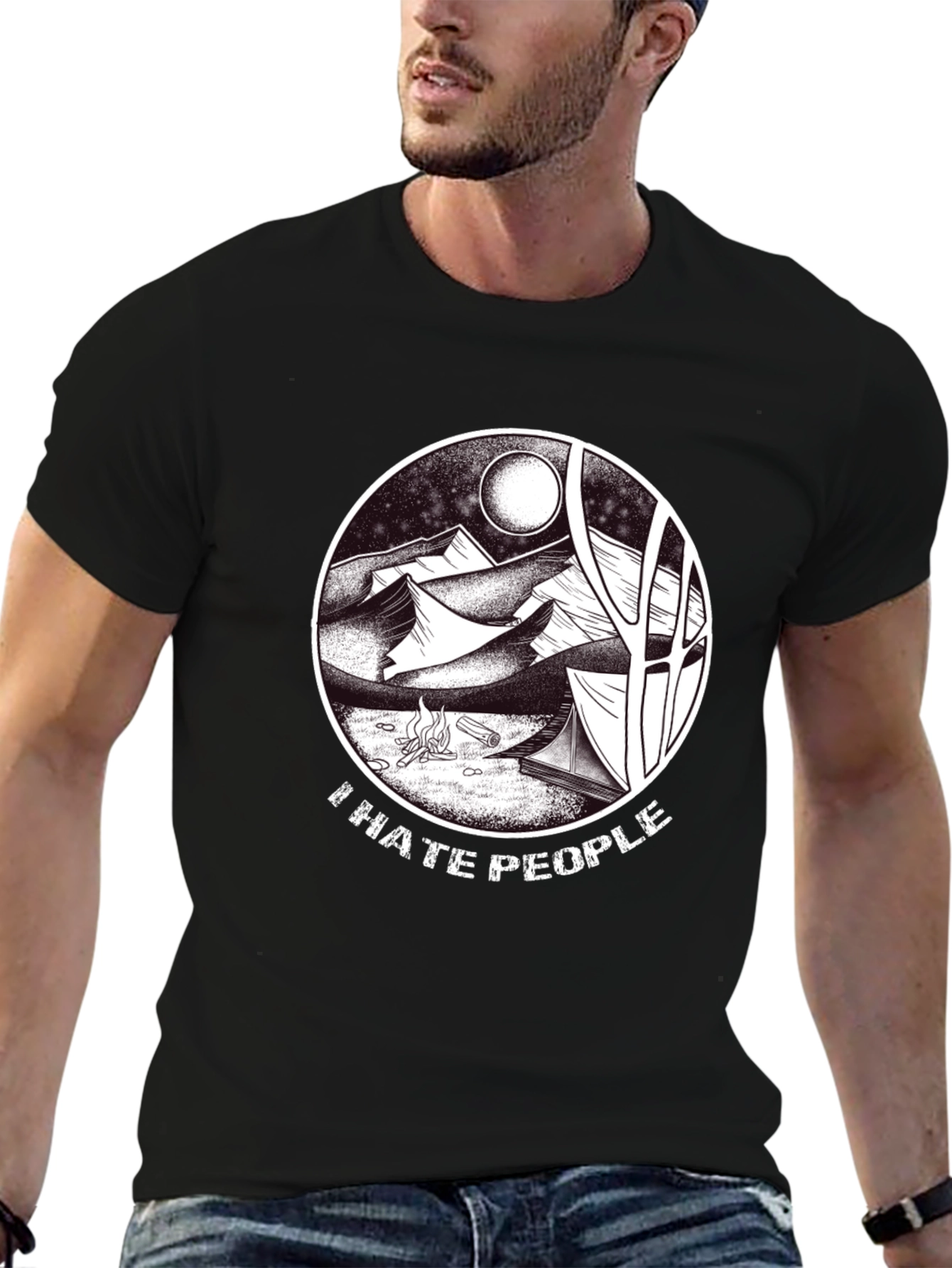 I Hate People Camping T-Shirt - Nature Lovers Tee