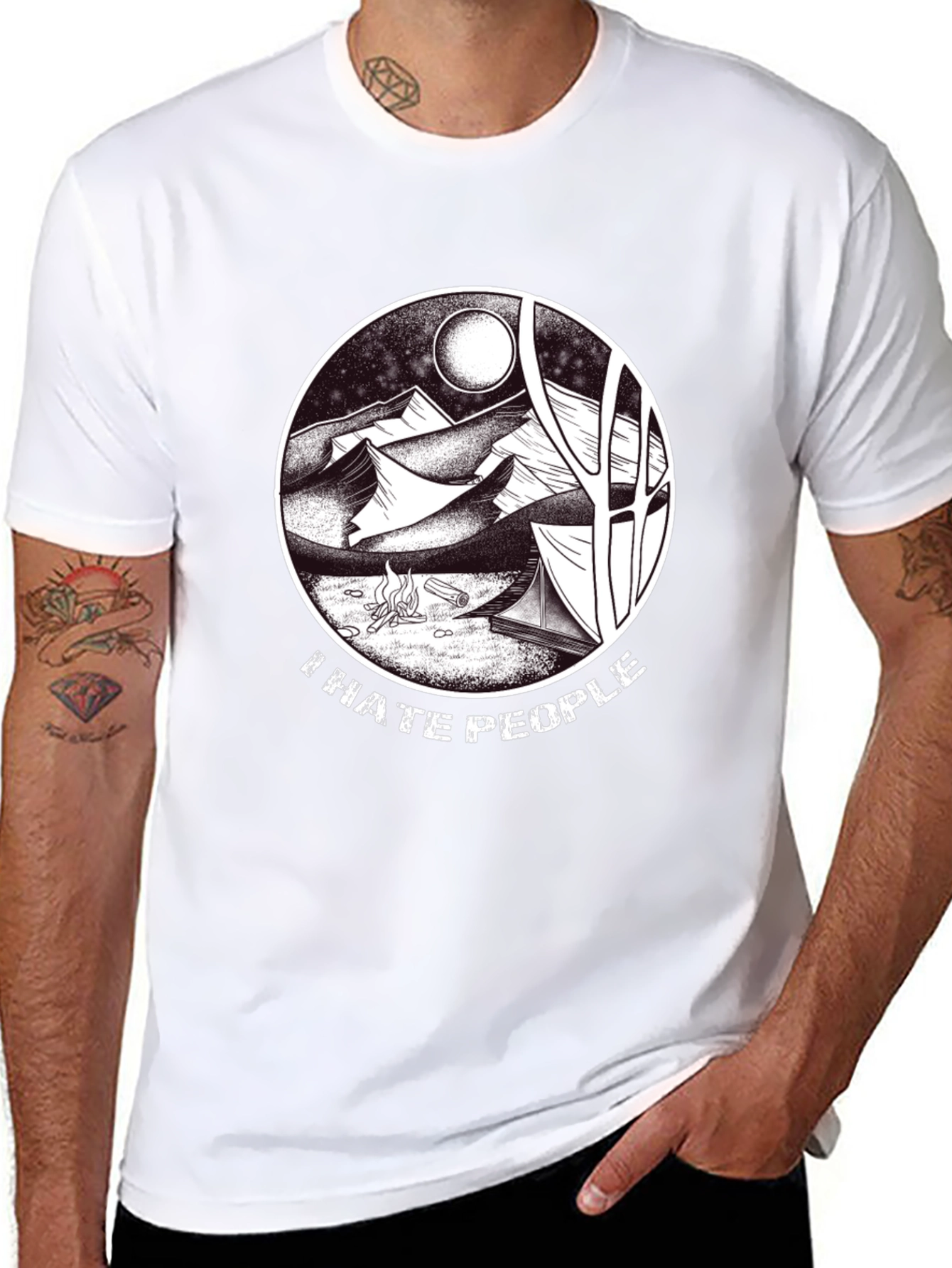 I Hate People Camping T-Shirt - Nature Lovers Tee