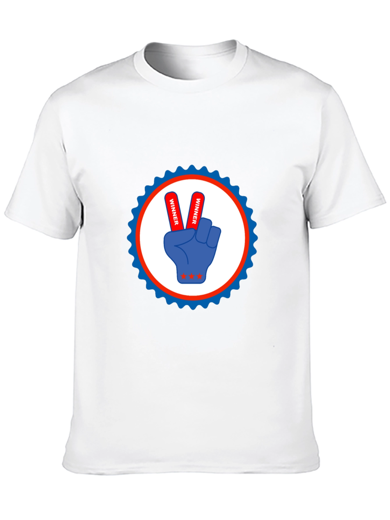 Winner Victory Graphic Tee - Stylish Black T-Shirt