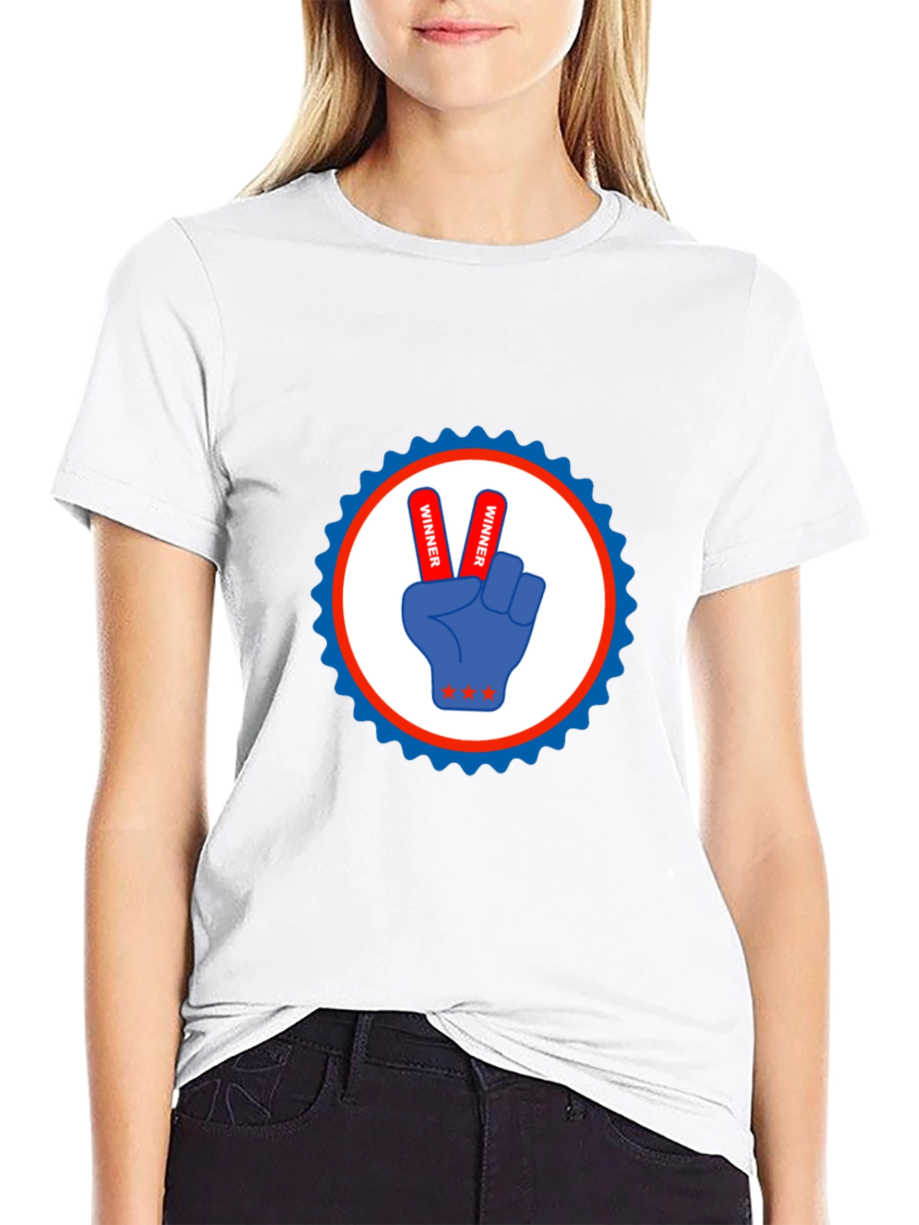 Winner Victory Graphic Tee - Stylish Black T-Shirt