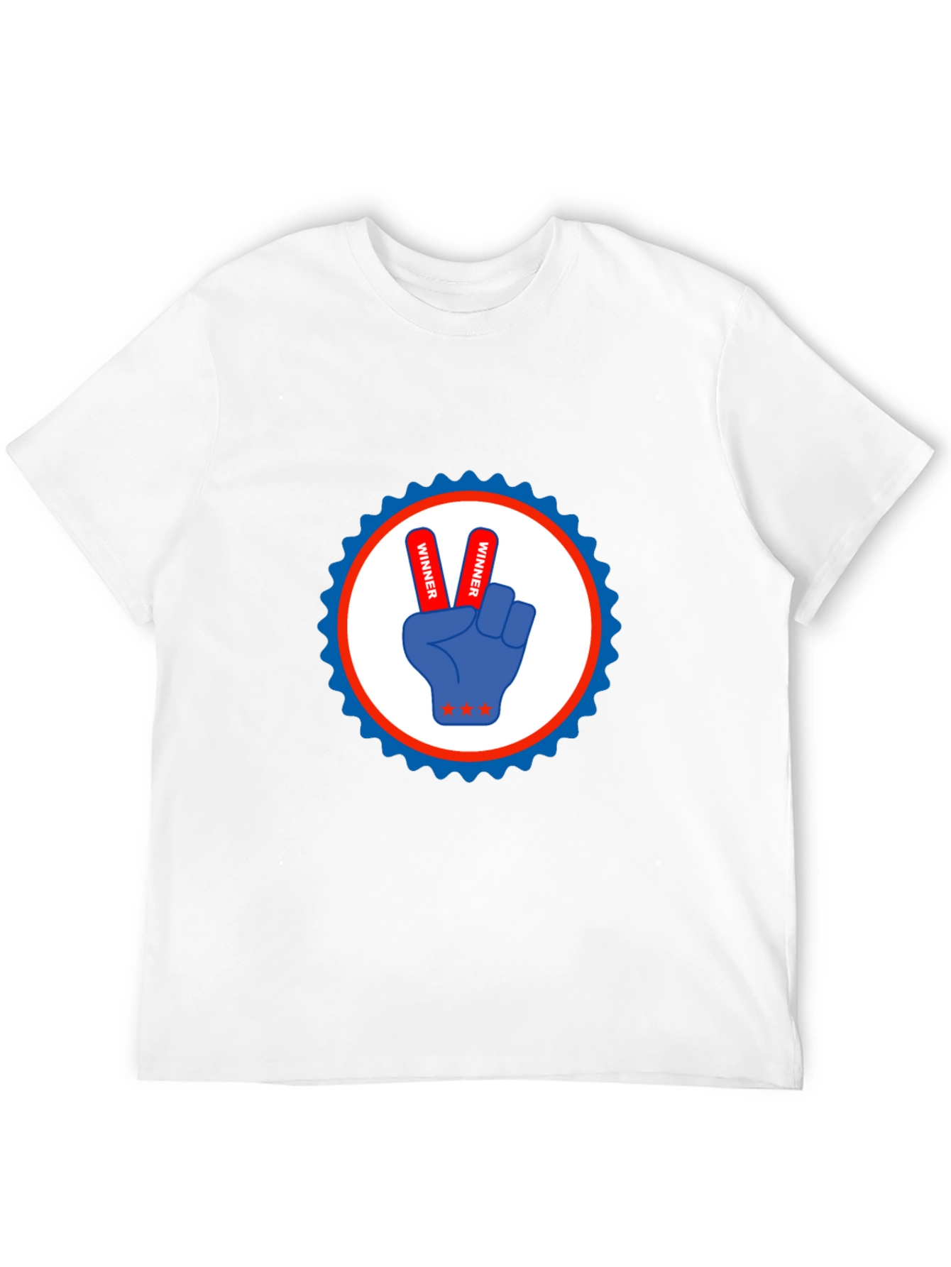 Winner Victory Graphic Tee - Stylish Black T-Shirt