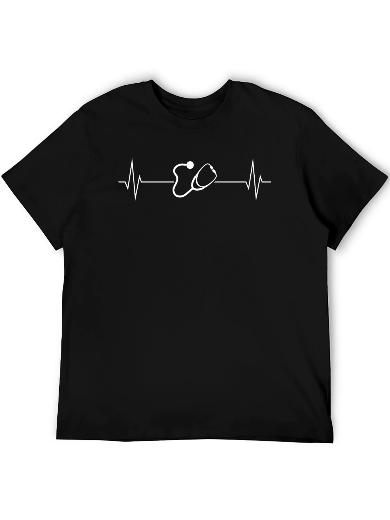 Doctor Heartbeat Stethoscope Graphic Tee