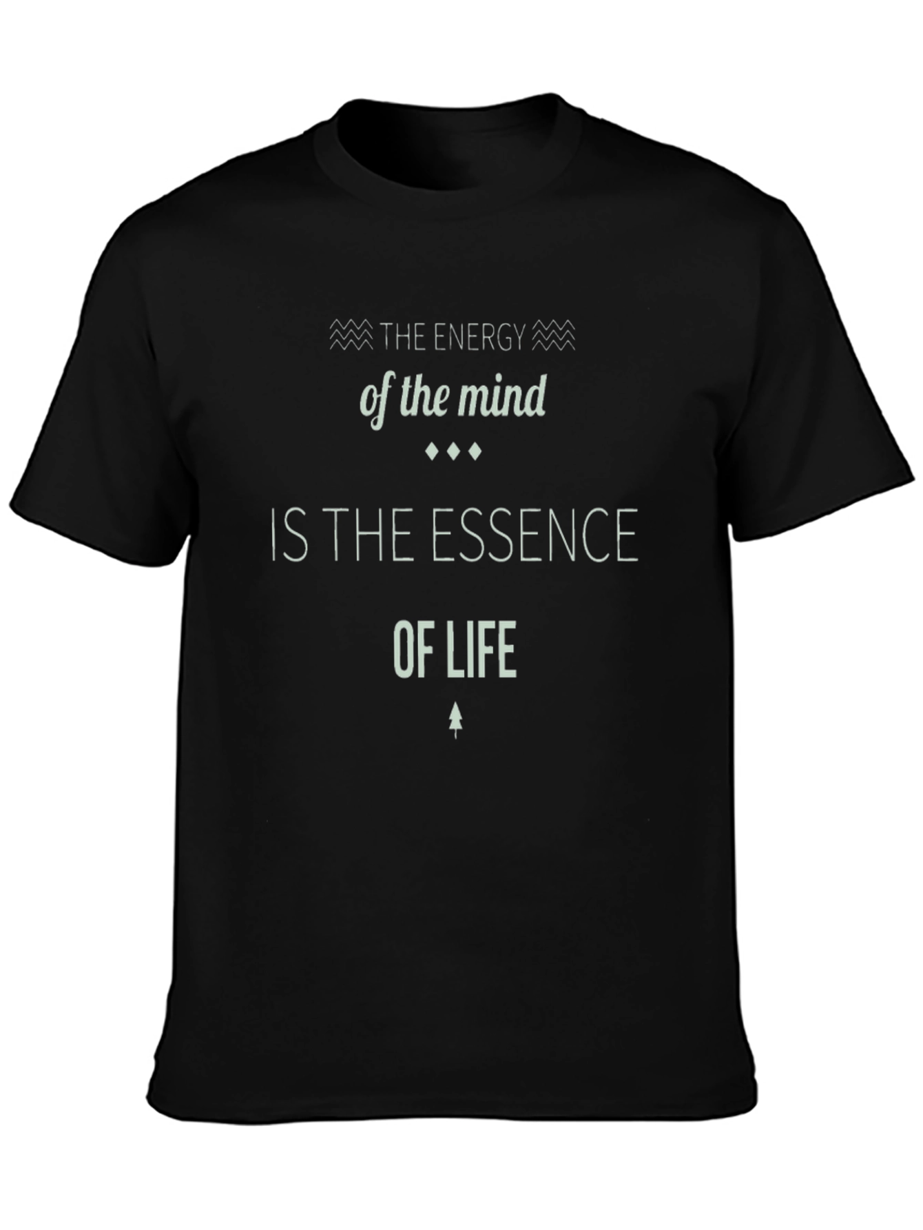 Mind Essence Tee - Black Graphic T-Shirt