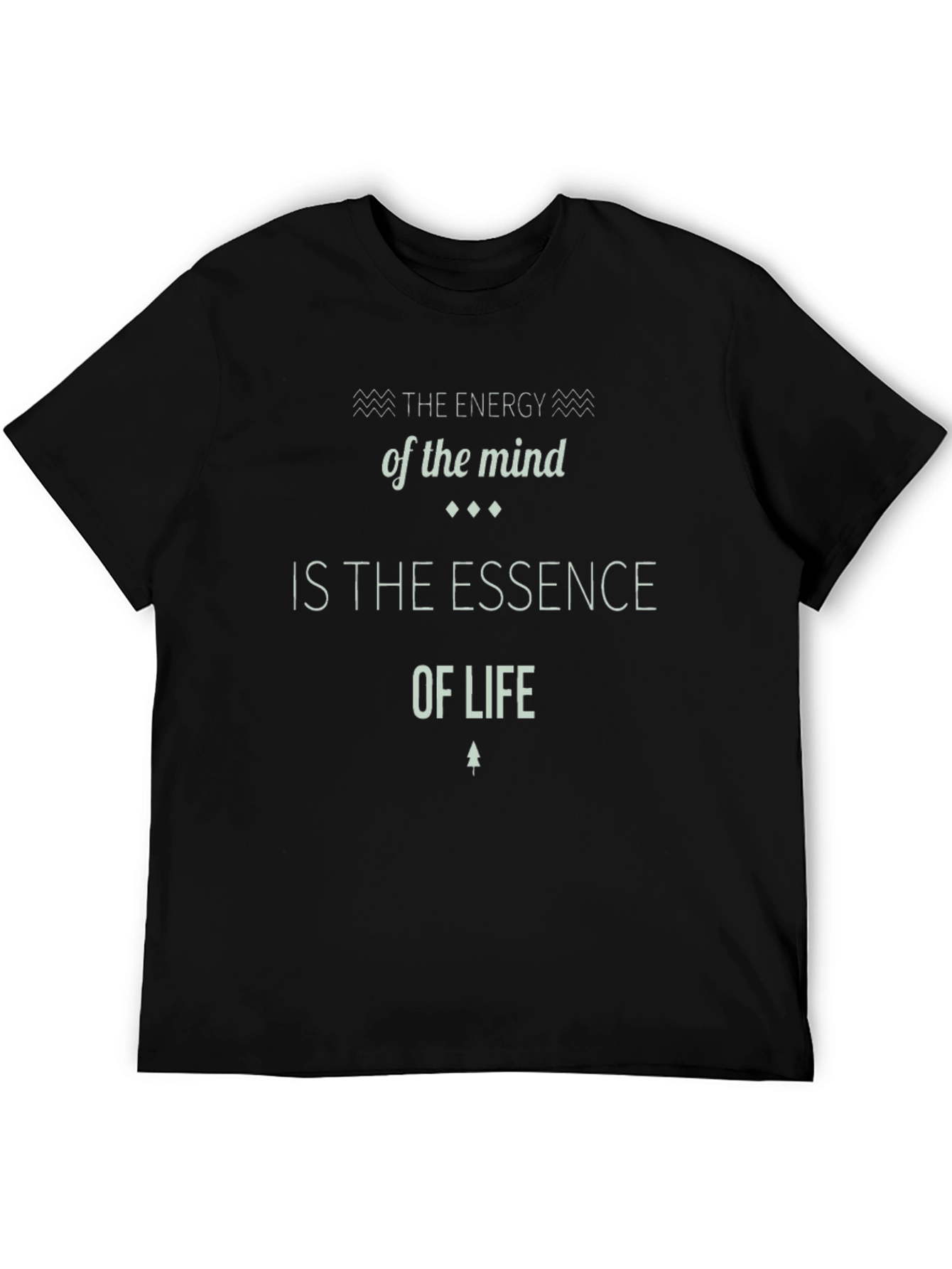 Mind Essence Tee - Black Graphic T-Shirt