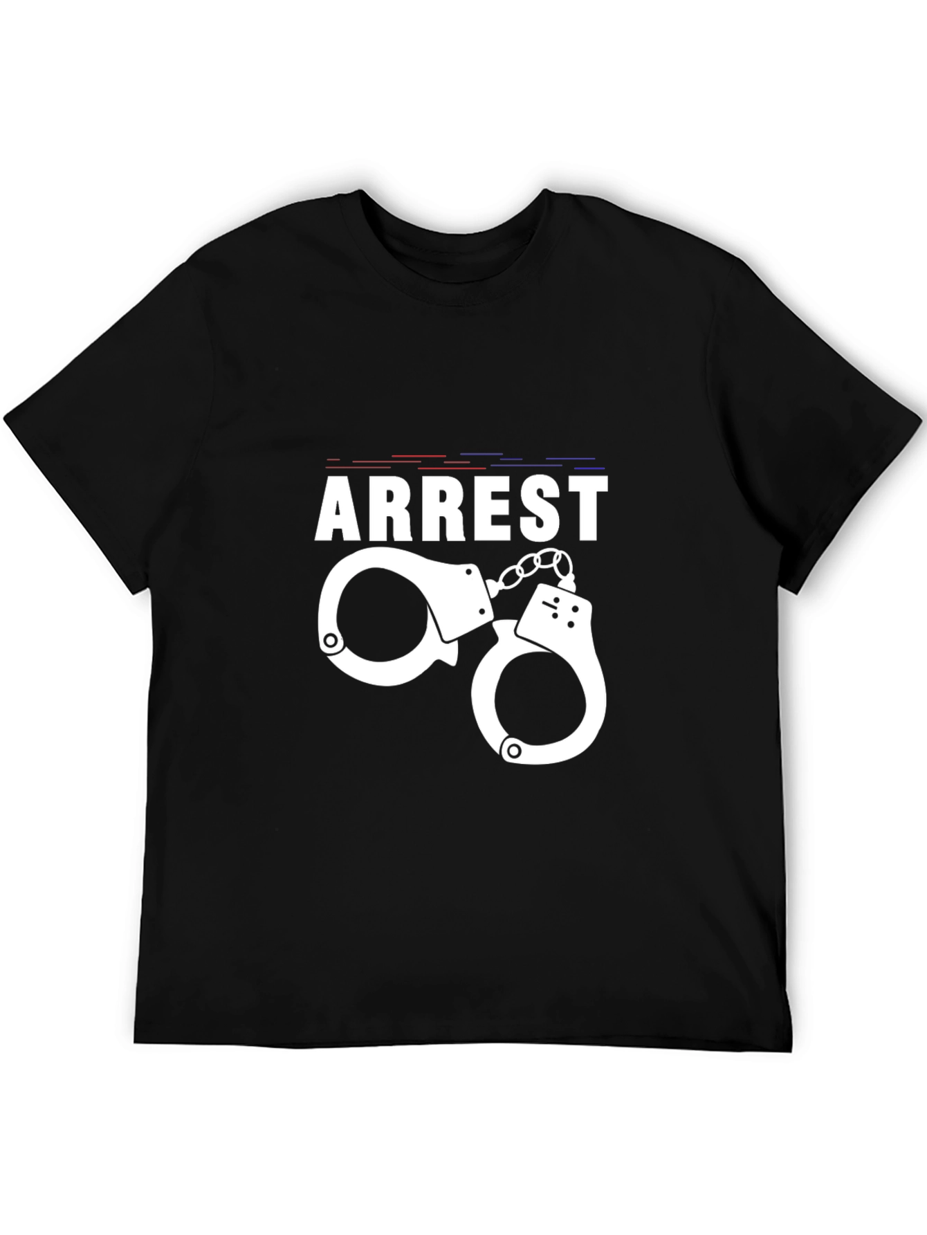 Arrest Handcuffs Graphic Tee - Black