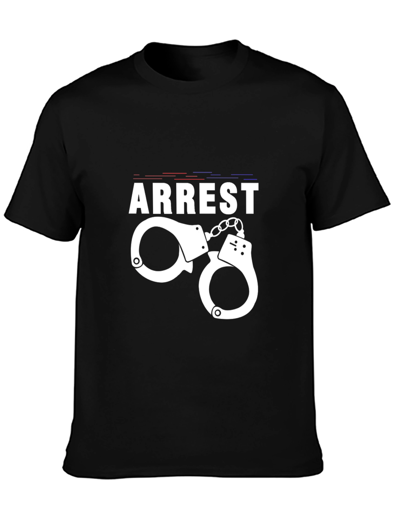 Arrest Handcuffs Graphic Tee - Black