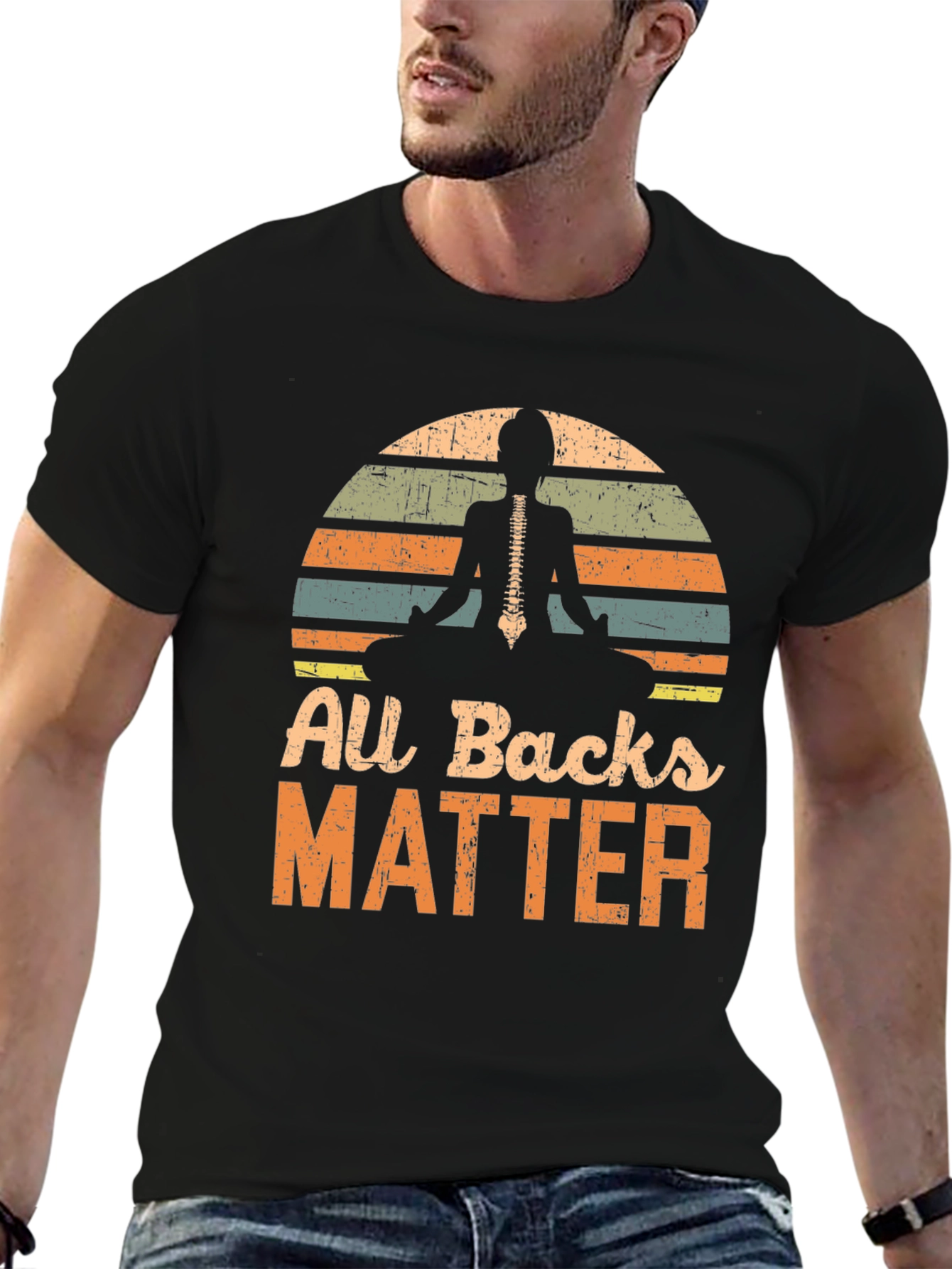 All Backs Matter Yoga Skeleton T-Shirt