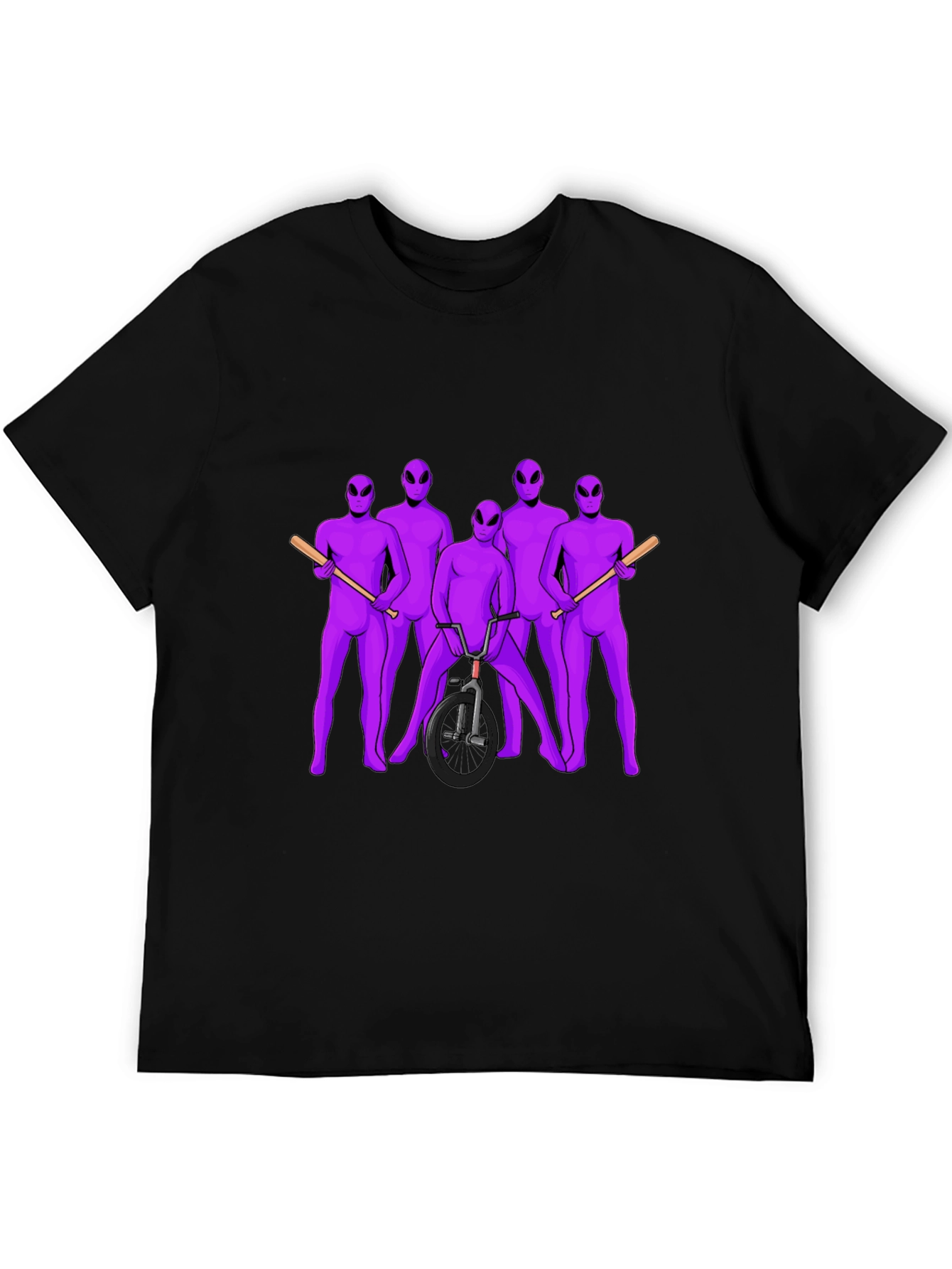 Alien Gangster Graphic T-Shirt - Mens Black Tee