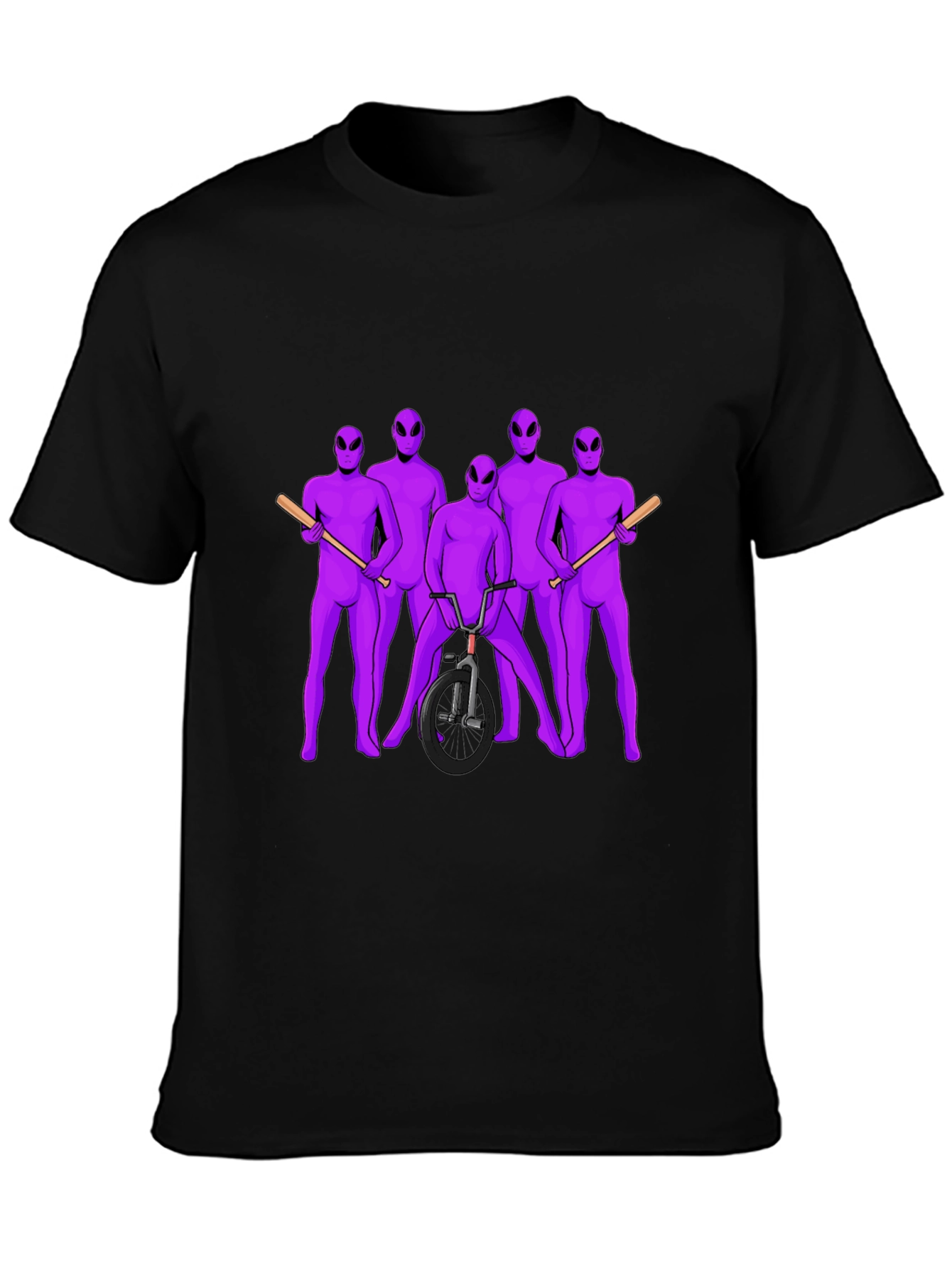 Alien Gangster Graphic T-Shirt - Mens Black Tee