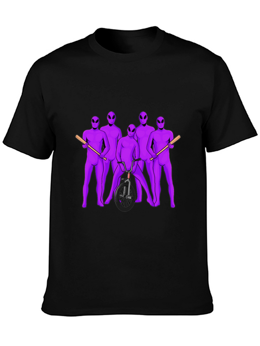 Alien Gangster Graphic T-Shirt - Mens Black Tee