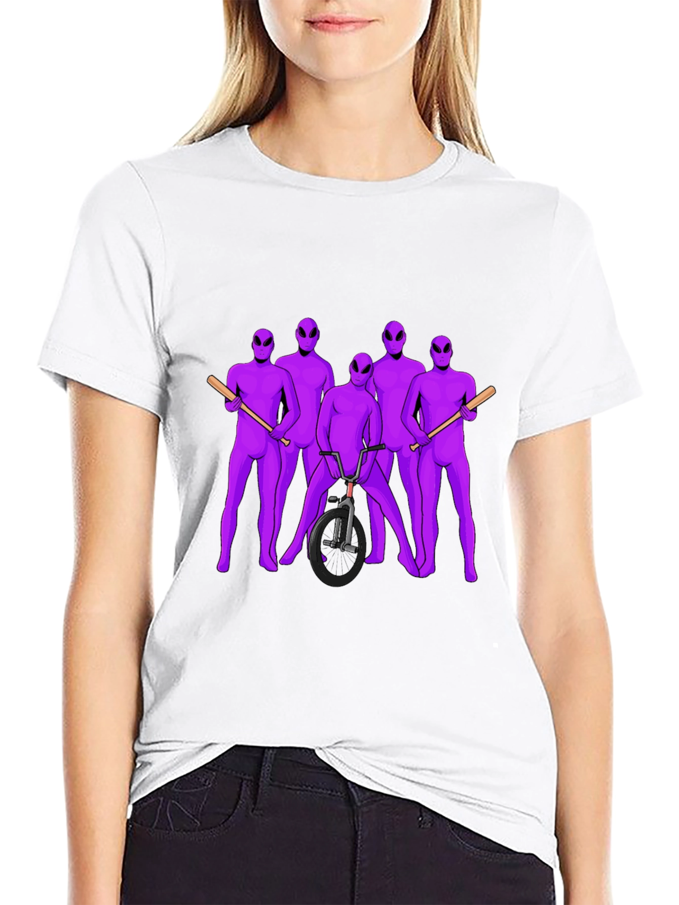 Alien Gangster Graphic T-Shirt - Mens Black Tee