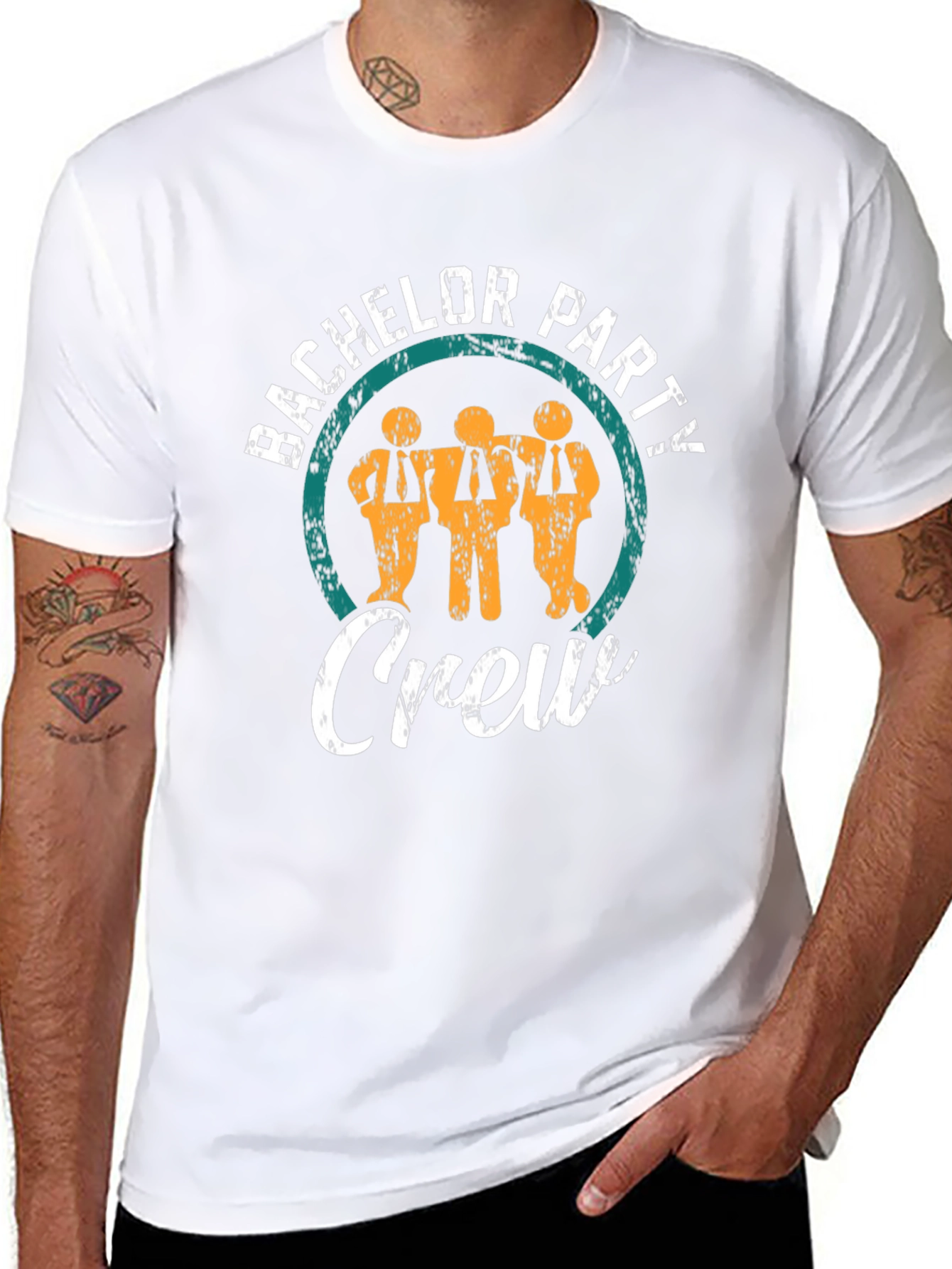 Bachelor Party Crew T-Shirt - Grooms Squad Tee