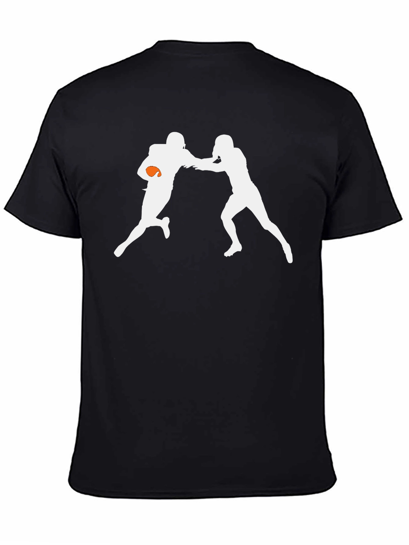 Football Players Black Graphic Tee