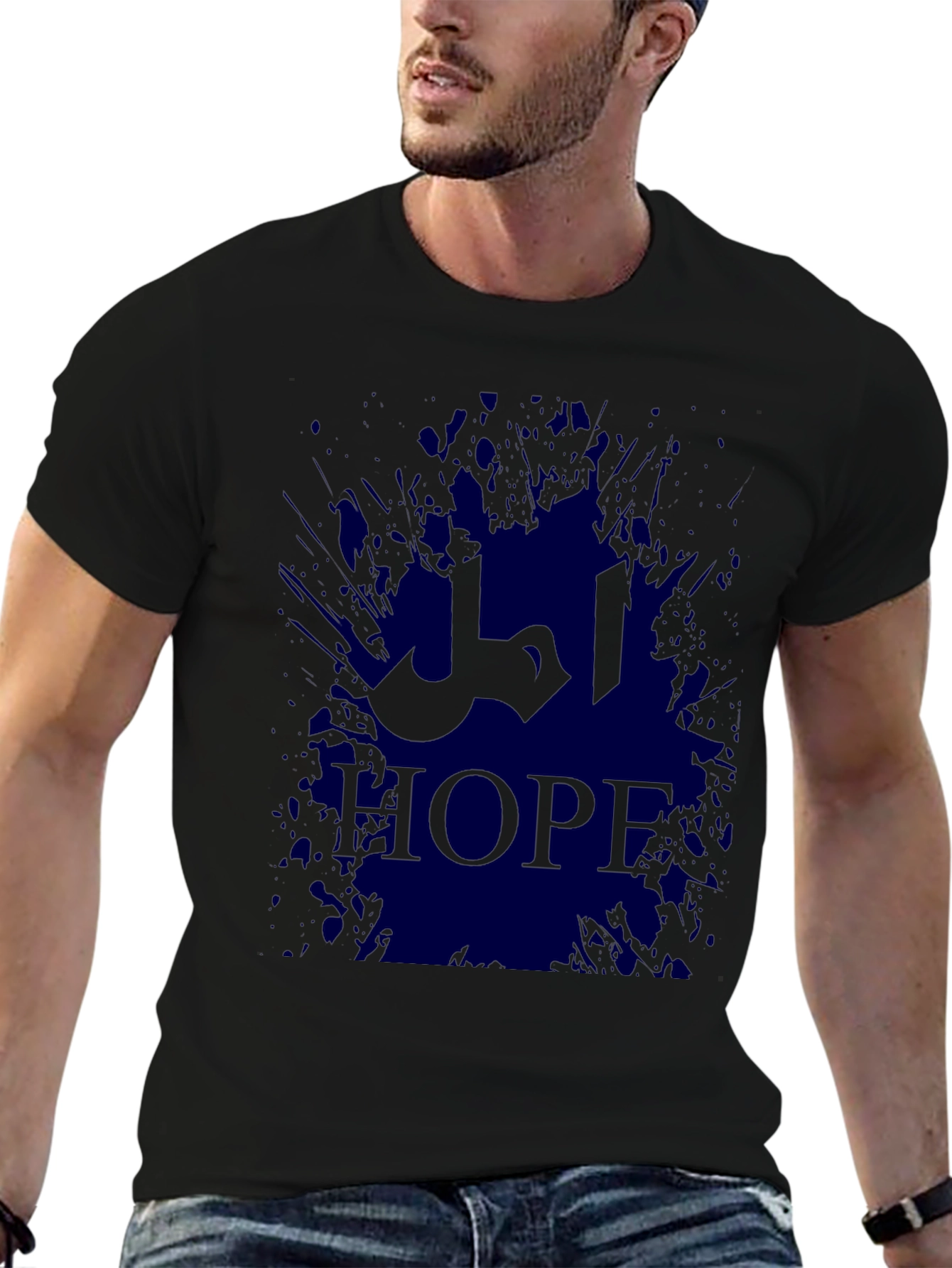 Hope T-Shirt - Artistic Design Black Tee