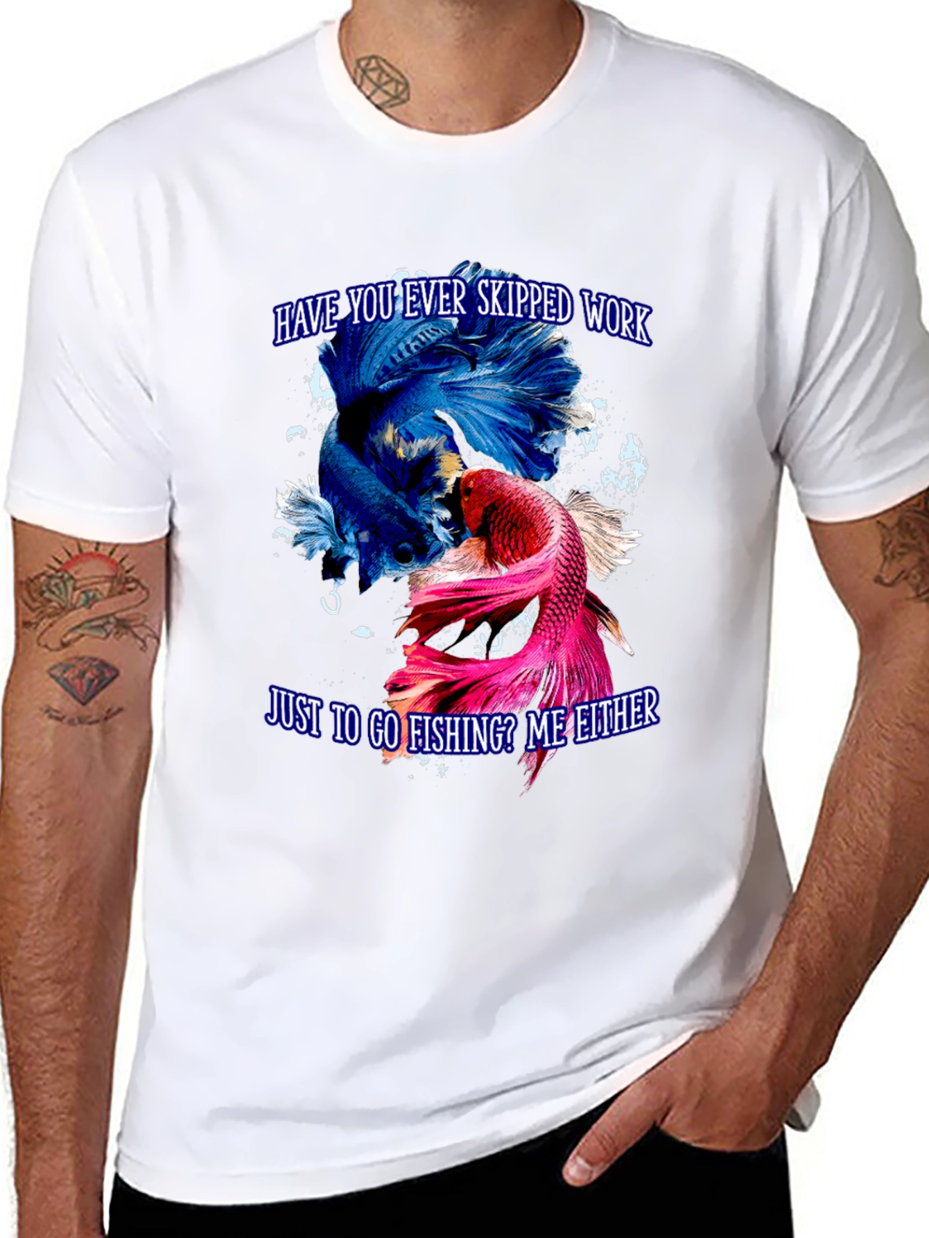 Fishing T-Shirt: Skipped Work to Fish? Graphic Tee