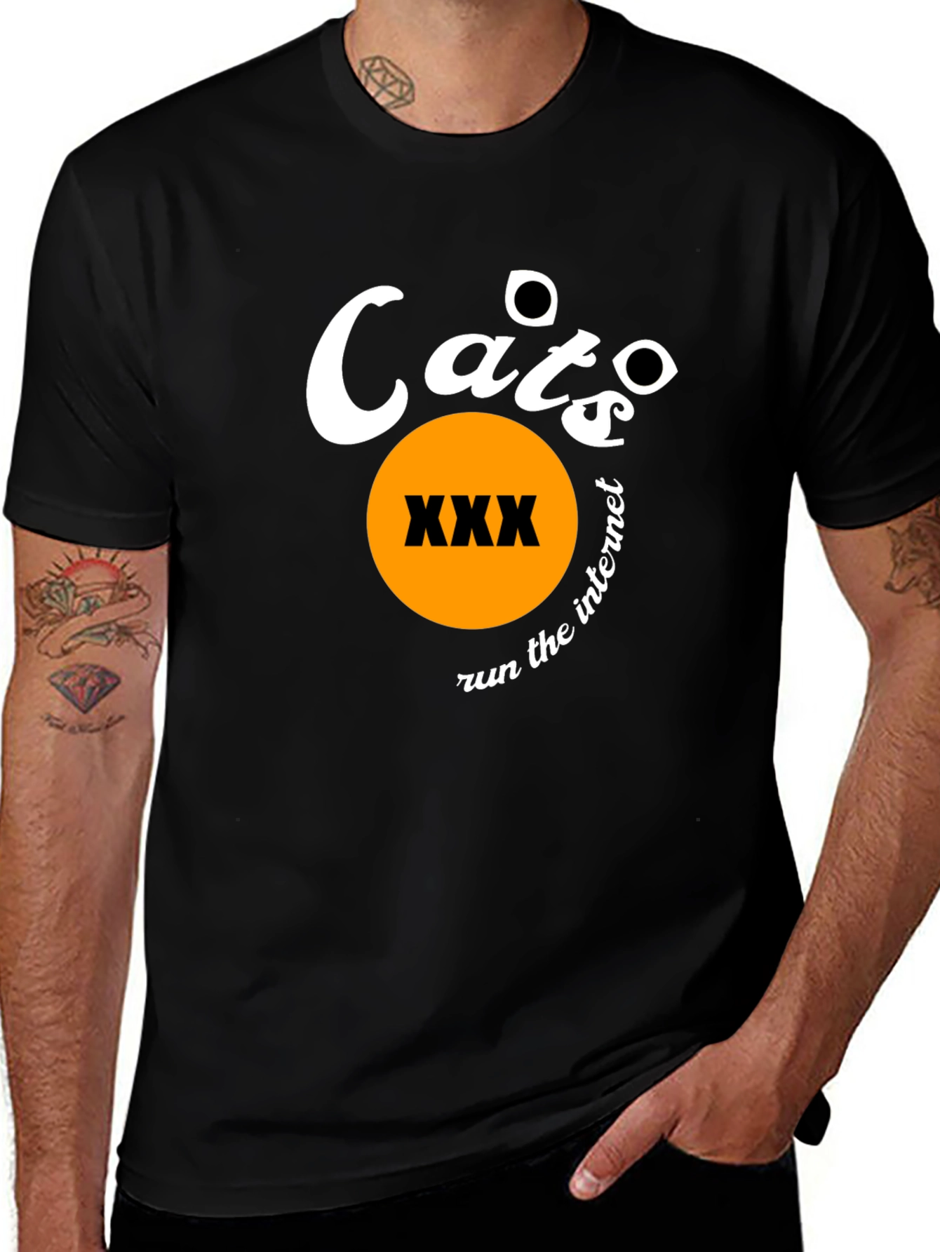 Cats Run the Internet Graphic T-Shirt