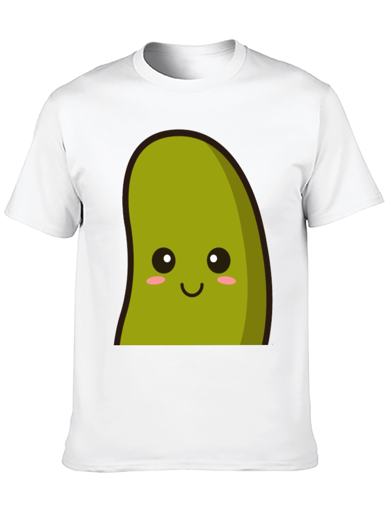 Cute Avocado Graphic Tee - Black Cotton T-Shirt
