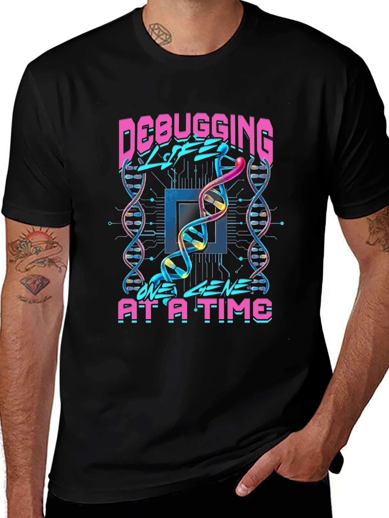 Debugging Life DNA Graphic Tee