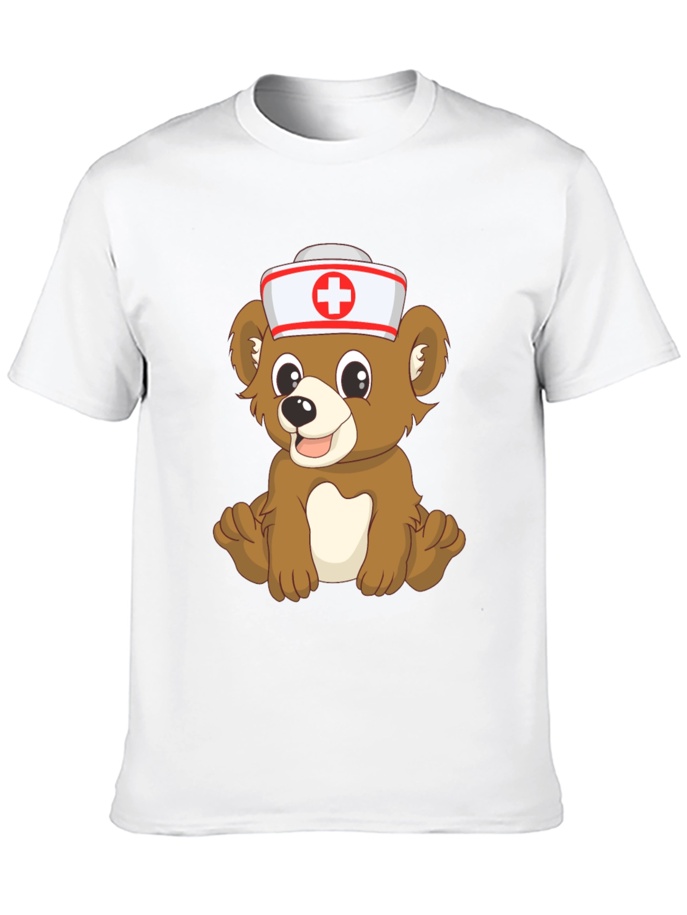 Cute Cartoon Bear Nurse T-Shirt