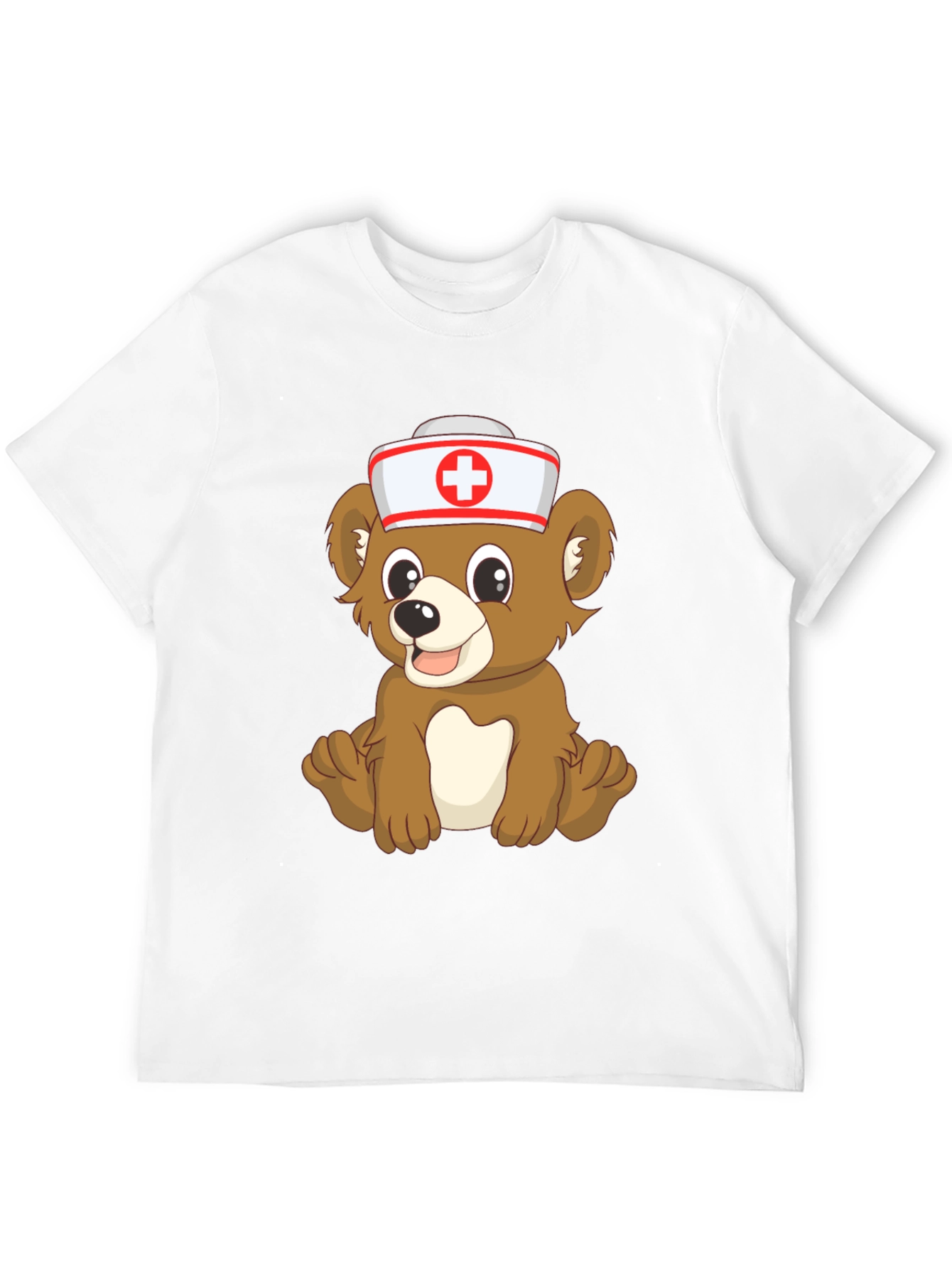 Cute Cartoon Bear Nurse T-Shirt