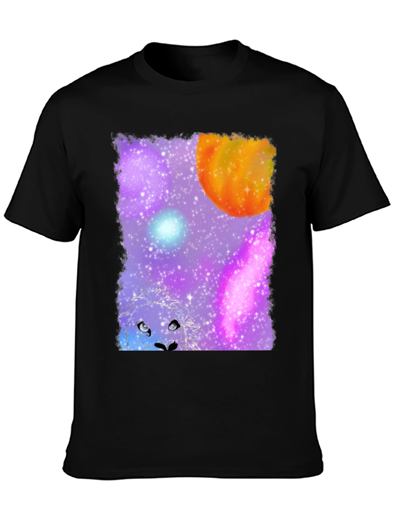 Lion Galaxy Graphic Tee