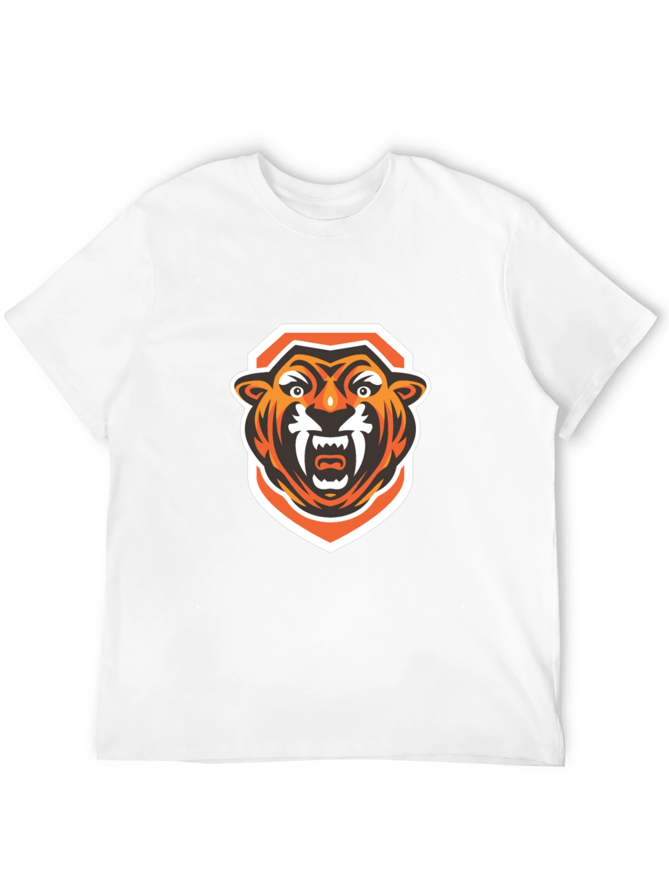 Roaring Tiger Graphic Tee - Black Cotton