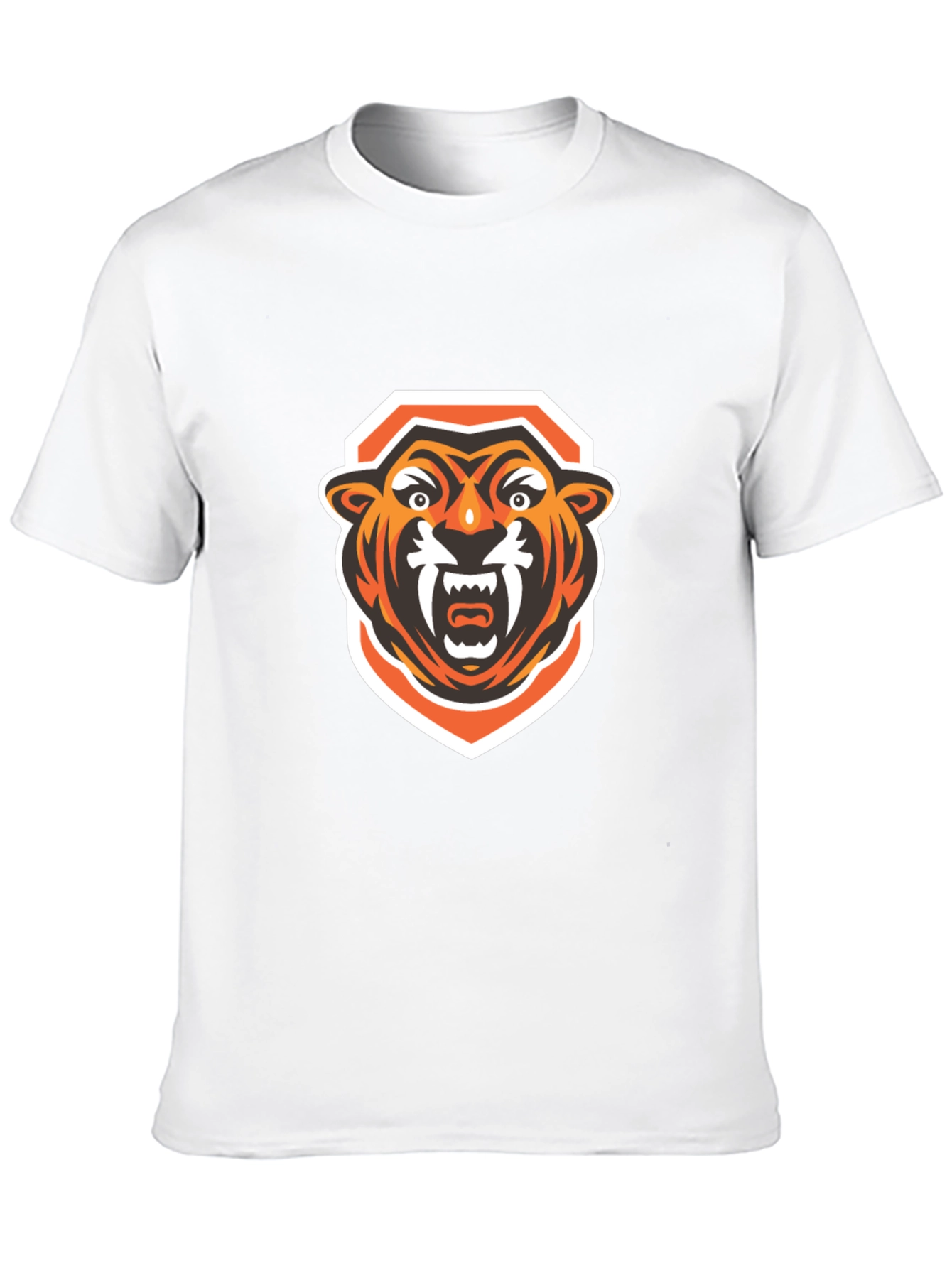 Roaring Tiger Graphic Tee - Black Cotton