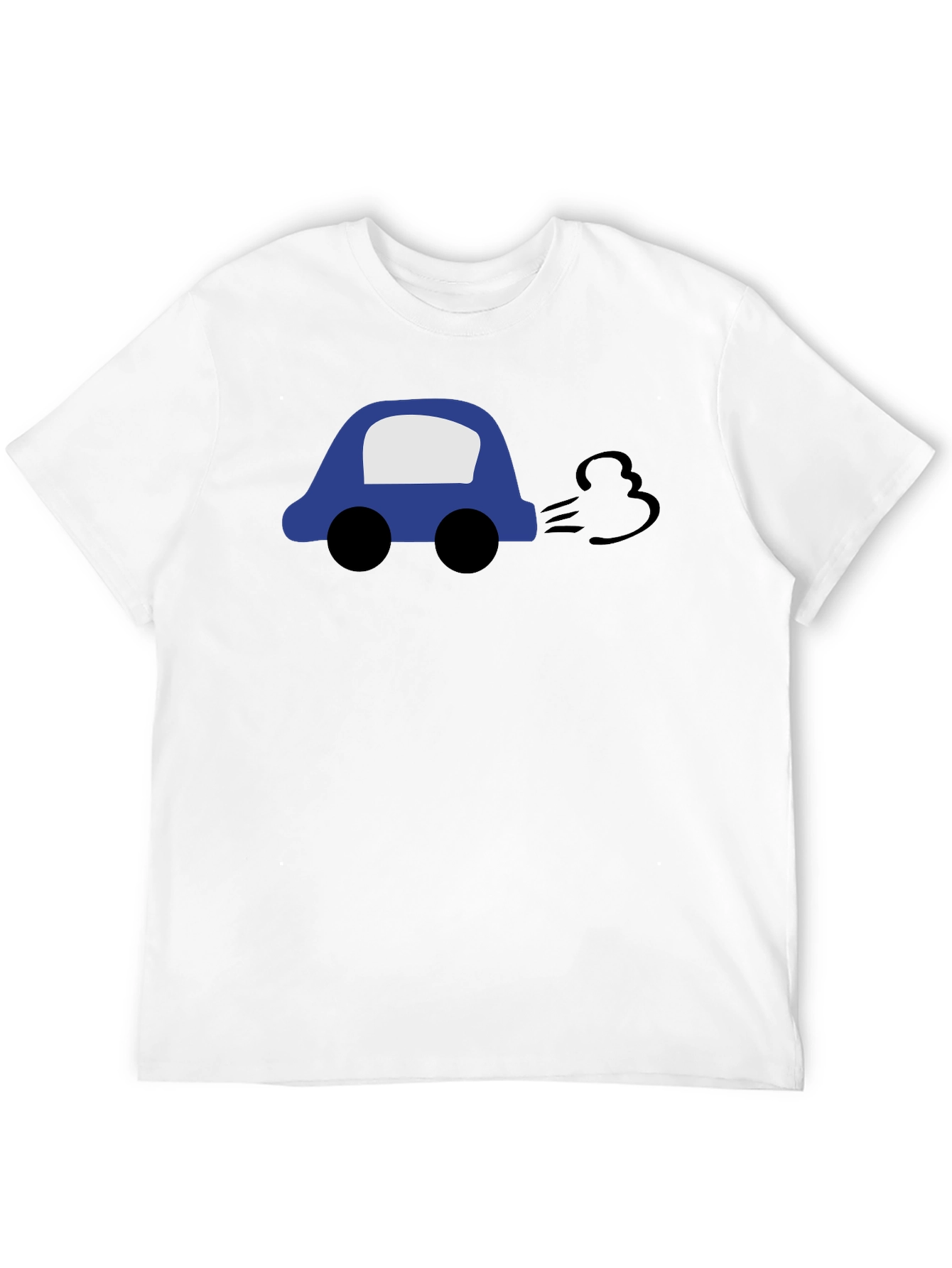 Cartoon Car Black T-Shirt