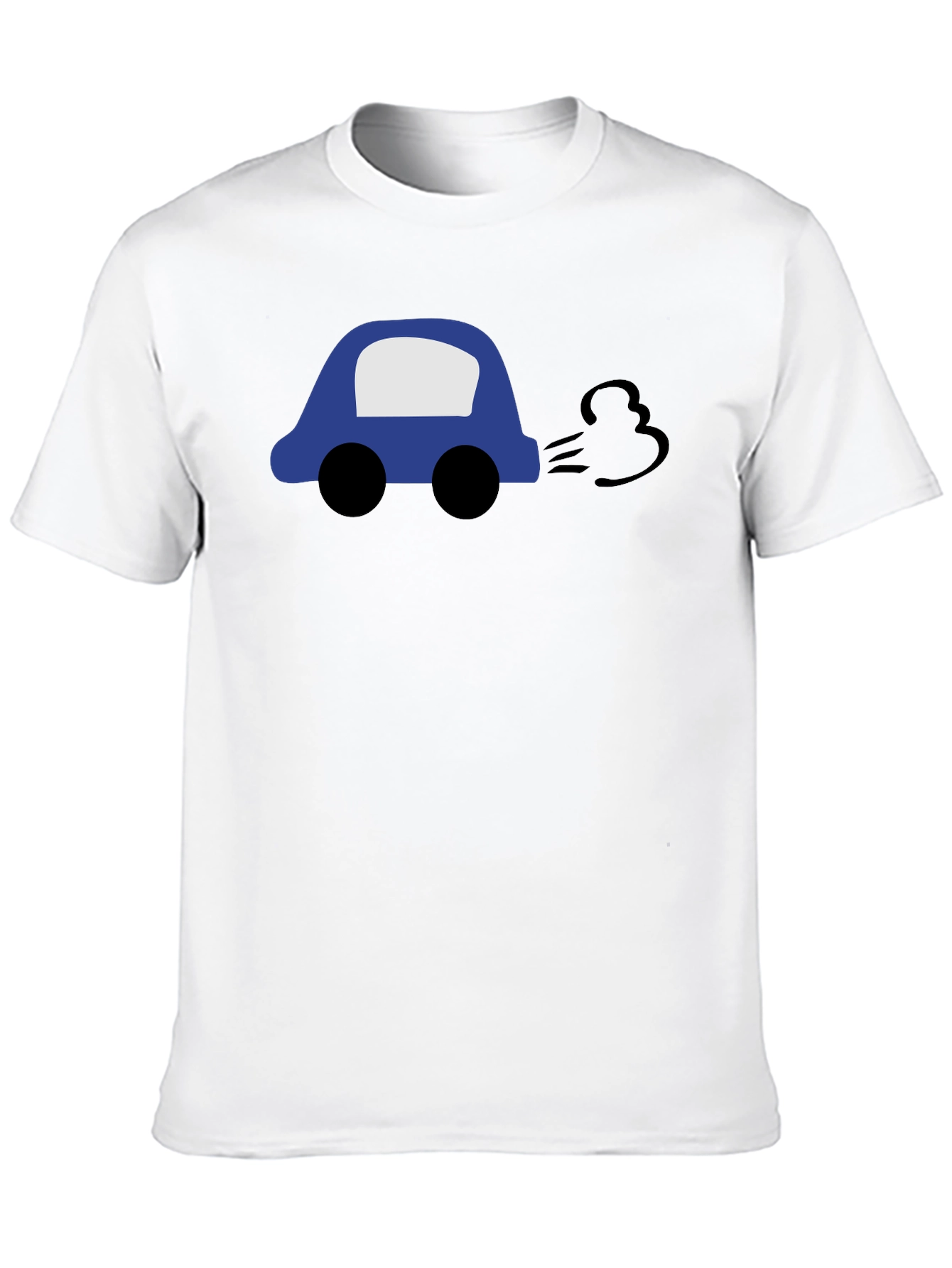 Cartoon Car Black T-Shirt