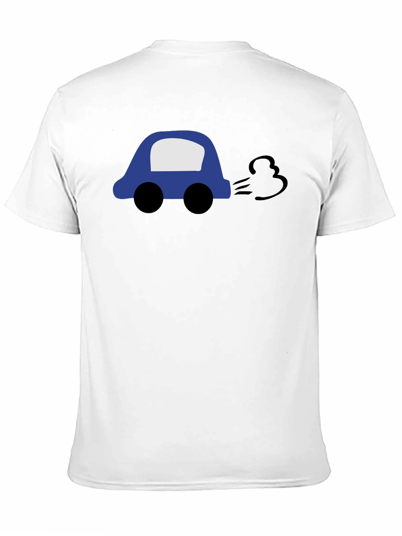 Cartoon Car Black T-Shirt