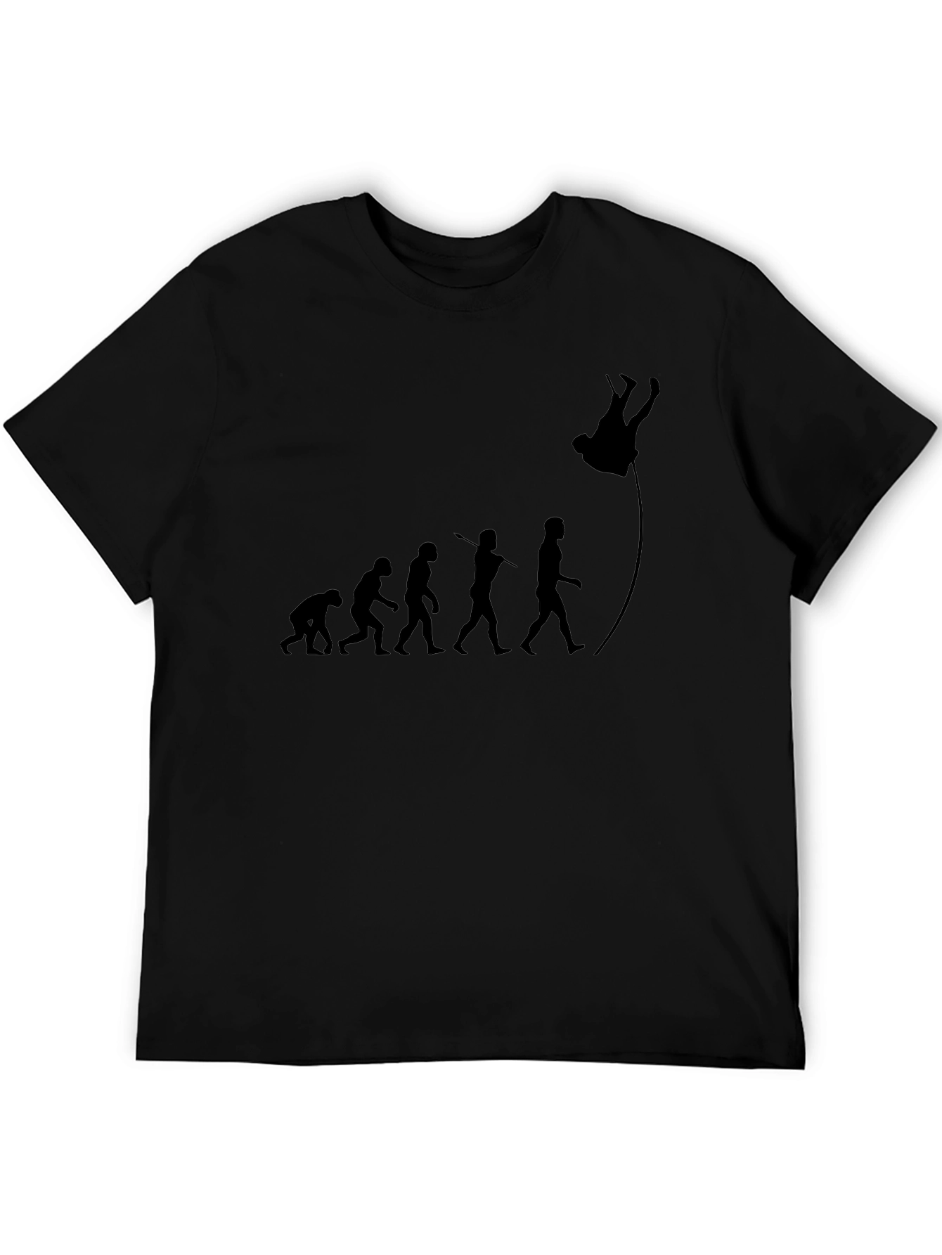 Evolution to Pole Vaulting Black T-Shirt
