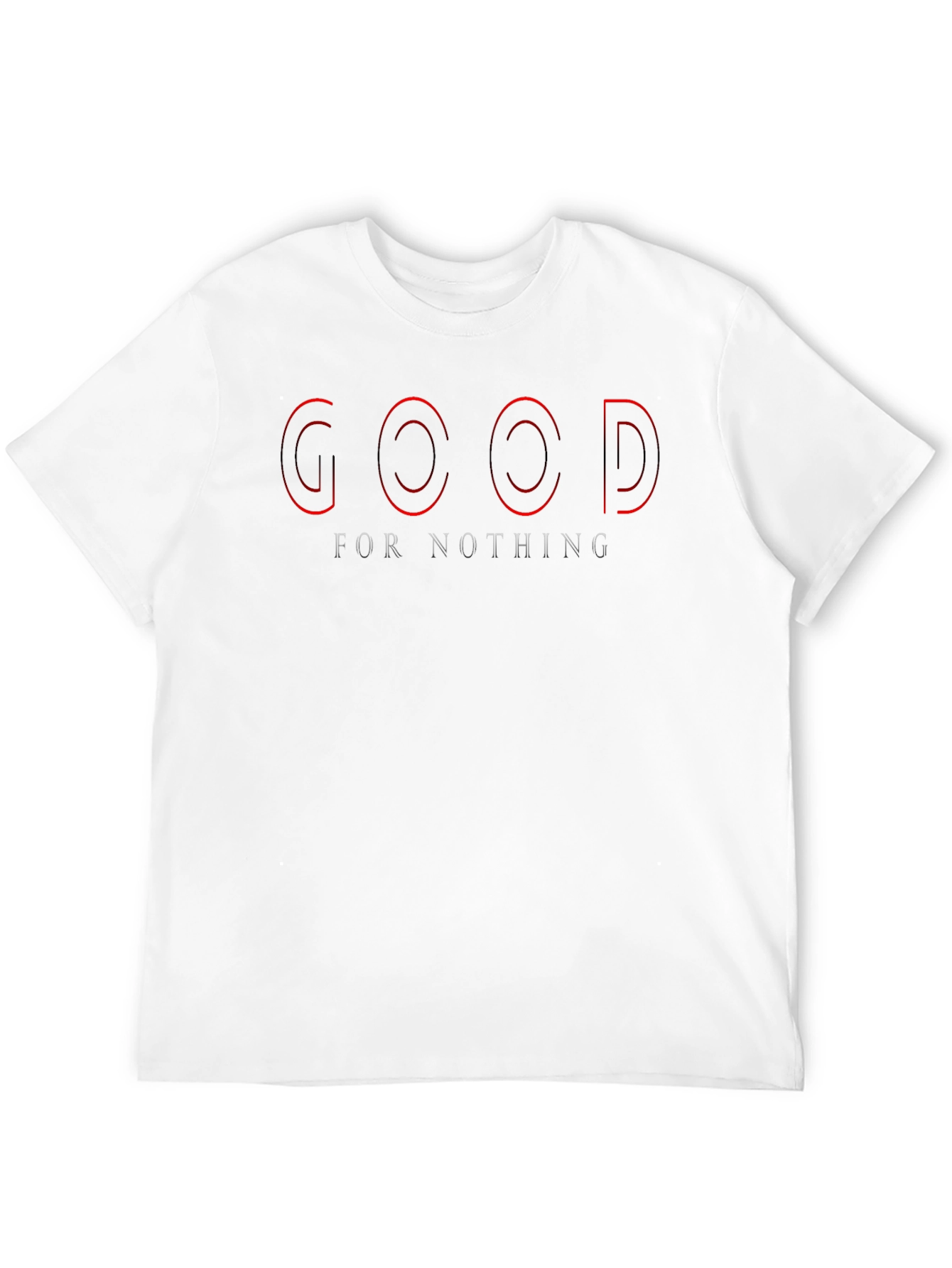 Edgy Black T-Shirt - Good For Nothing Graphic
