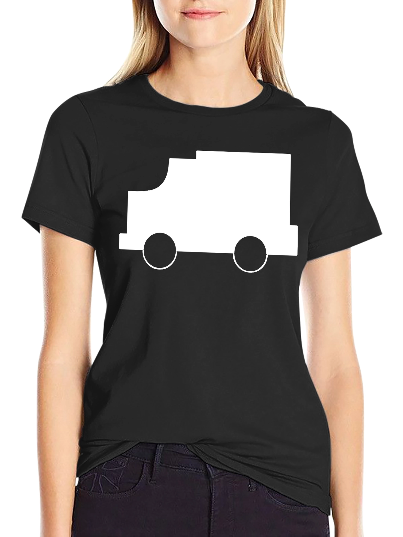 Truck Graphic Tee - Modern Black T-Shirt