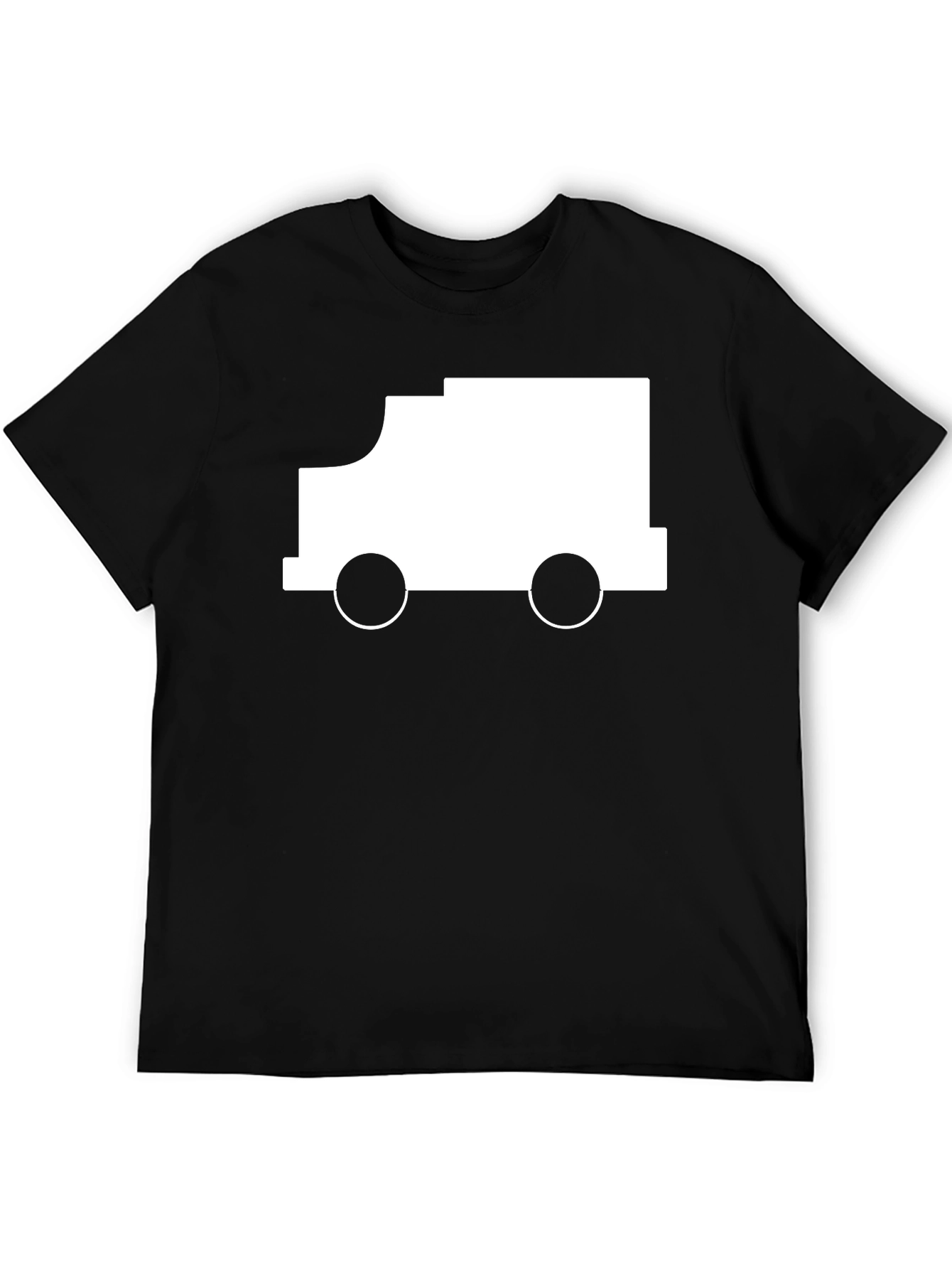 Truck Graphic Tee - Modern Black T-Shirt