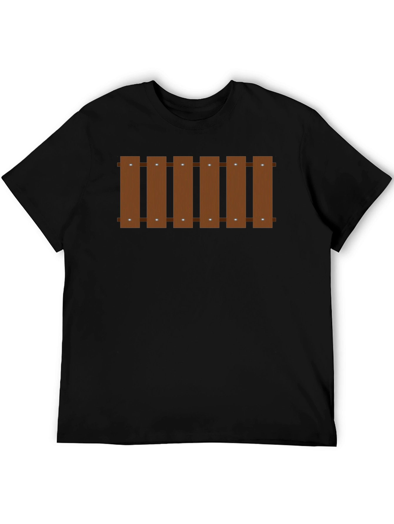 Novelty Fence Graphic T-Shirt - Black