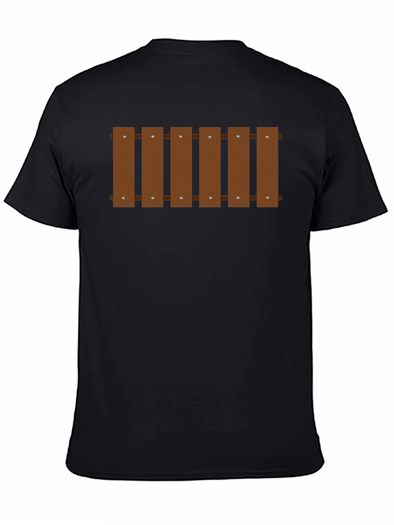 Novelty Fence Graphic T-Shirt - Black